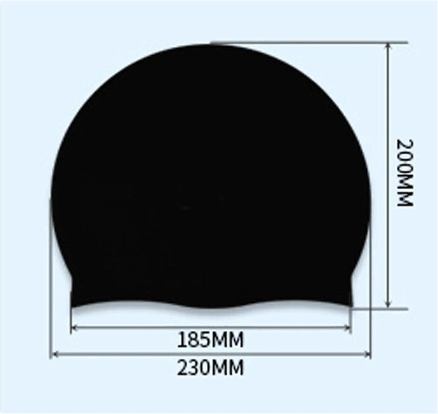Bonnet de natation pour adultes, couleur solide, bonnet de natation en silicone 2/4
