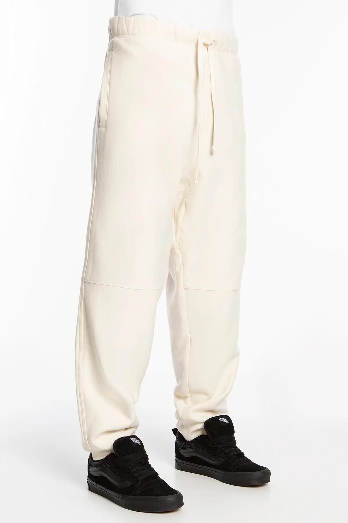 Spodnie Męskie Carhartt WIP American Script Jogging Pant Natural BEŻOWE 2/6