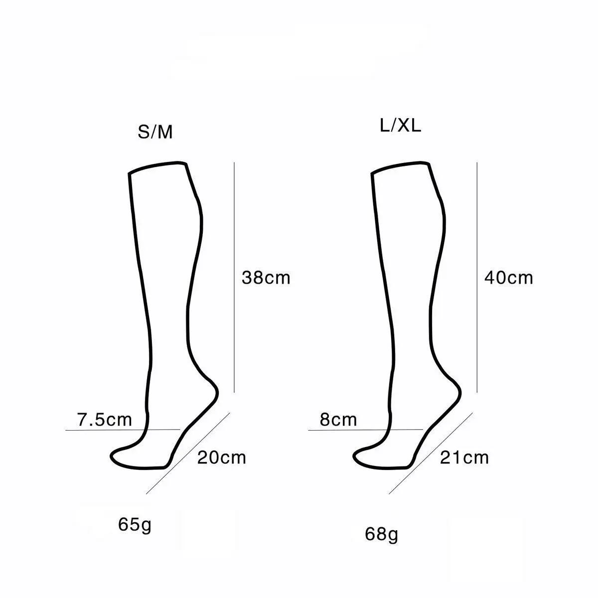 Lot de 6 paires de chaussettes de compression - Chaussettes de soutien pour le s 2/8