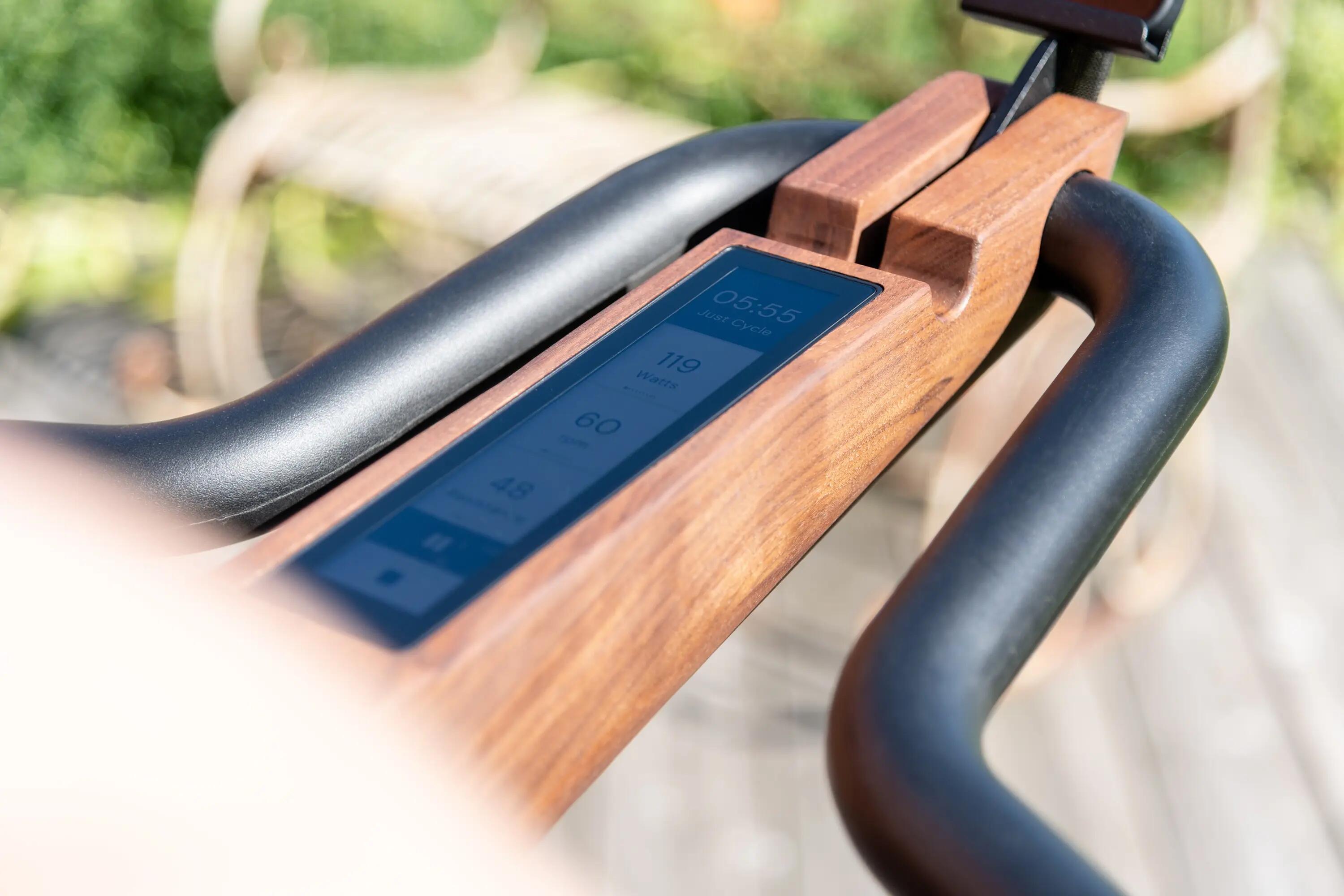 Hometrainer - Thuisfitness - NOHRD Bike V2 - Houten, compact - Eiken Vintage 4/10