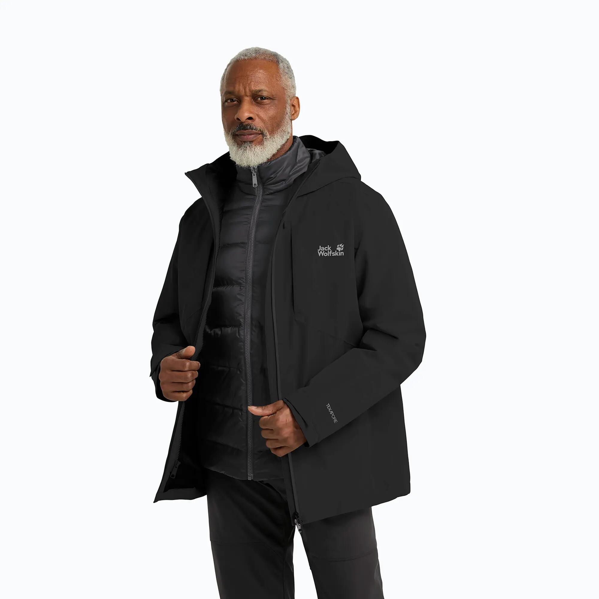 Casaco masculino 3 em 1 Jack Wolfskin Icecape 3In1 Down Rds 4/7