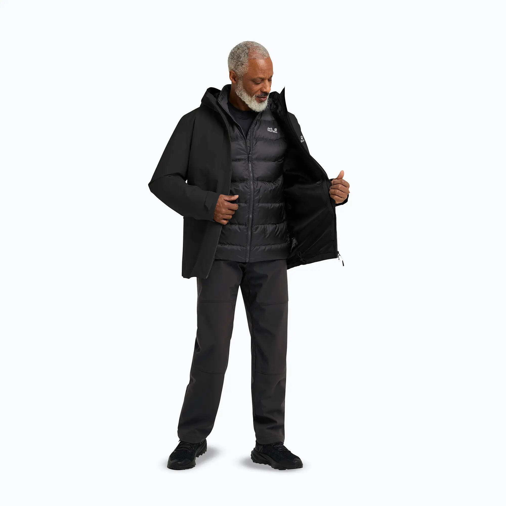 Casaco masculino 3 em 1 Jack Wolfskin Icecape 3In1 Down Rds 2/7