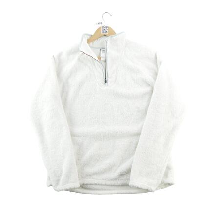 Second life - Polarowy sweter damski Sherpa z półzamkiem - Jak nowy