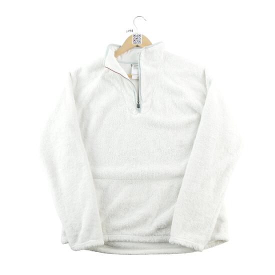 Second life - Polarowy sweter damski Sherpa z półzamkiem - Jak nowy