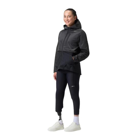 Veste Bicolore, Légère Et Extensible À Capuche PRO Femme (Noir)
