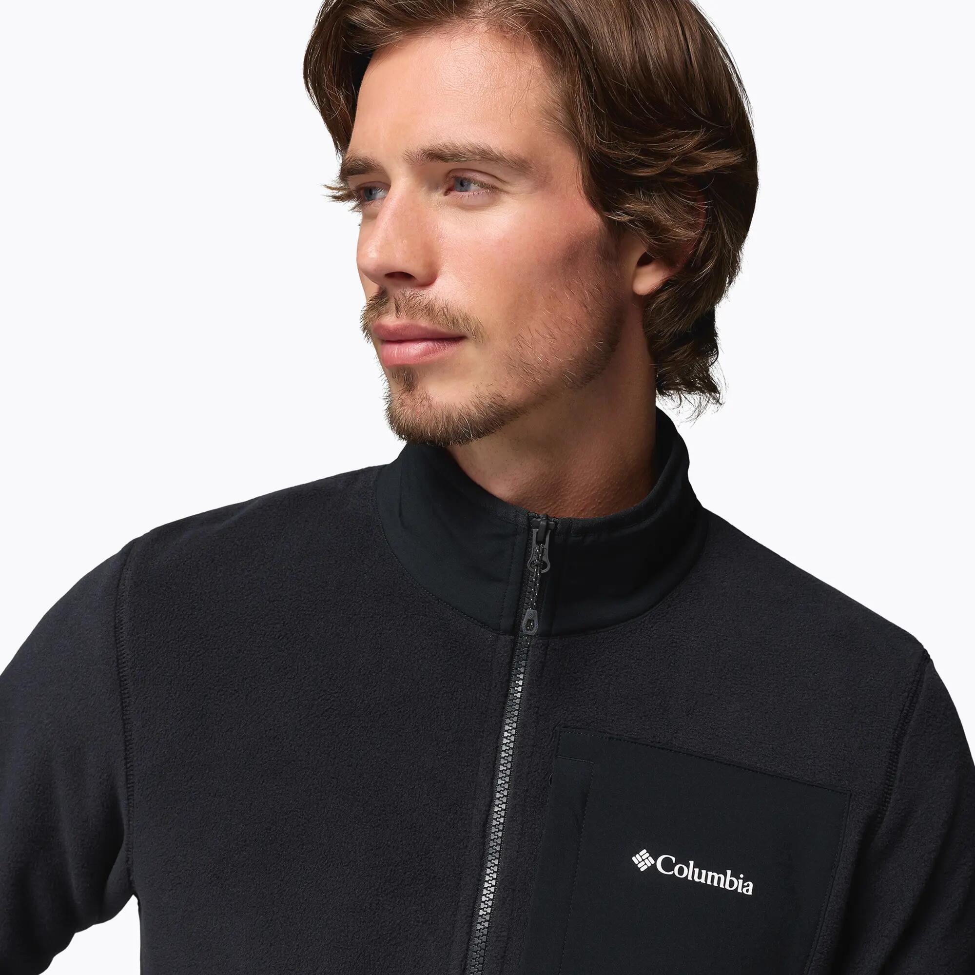Herren-Fleecejacke Columbia Pacific Arch 200 1/2 Zip Fleece Schwarz 5/6
