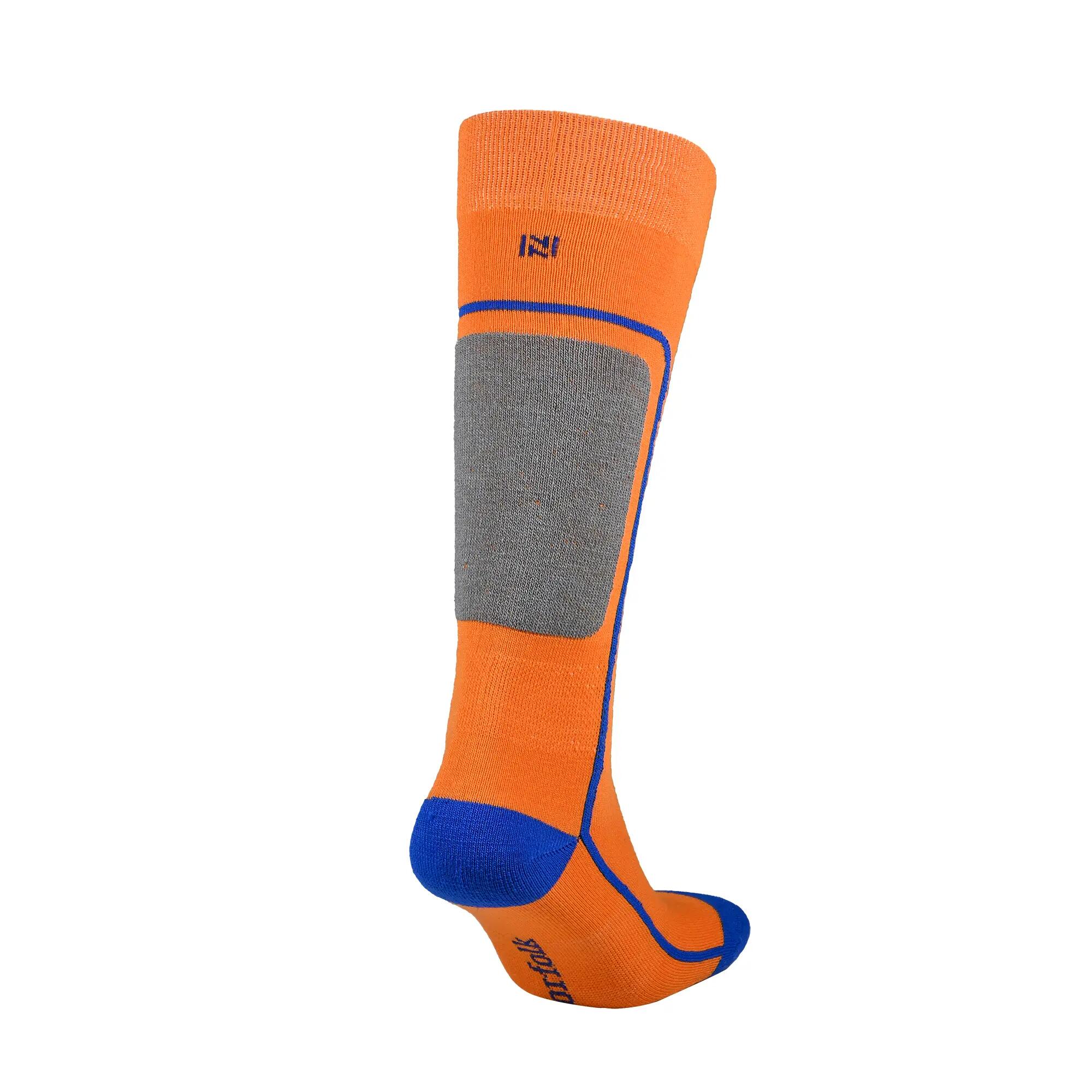 Meias de esqui para criança em lã merina com absorção de impacto-Courchevel Kids 6/9
