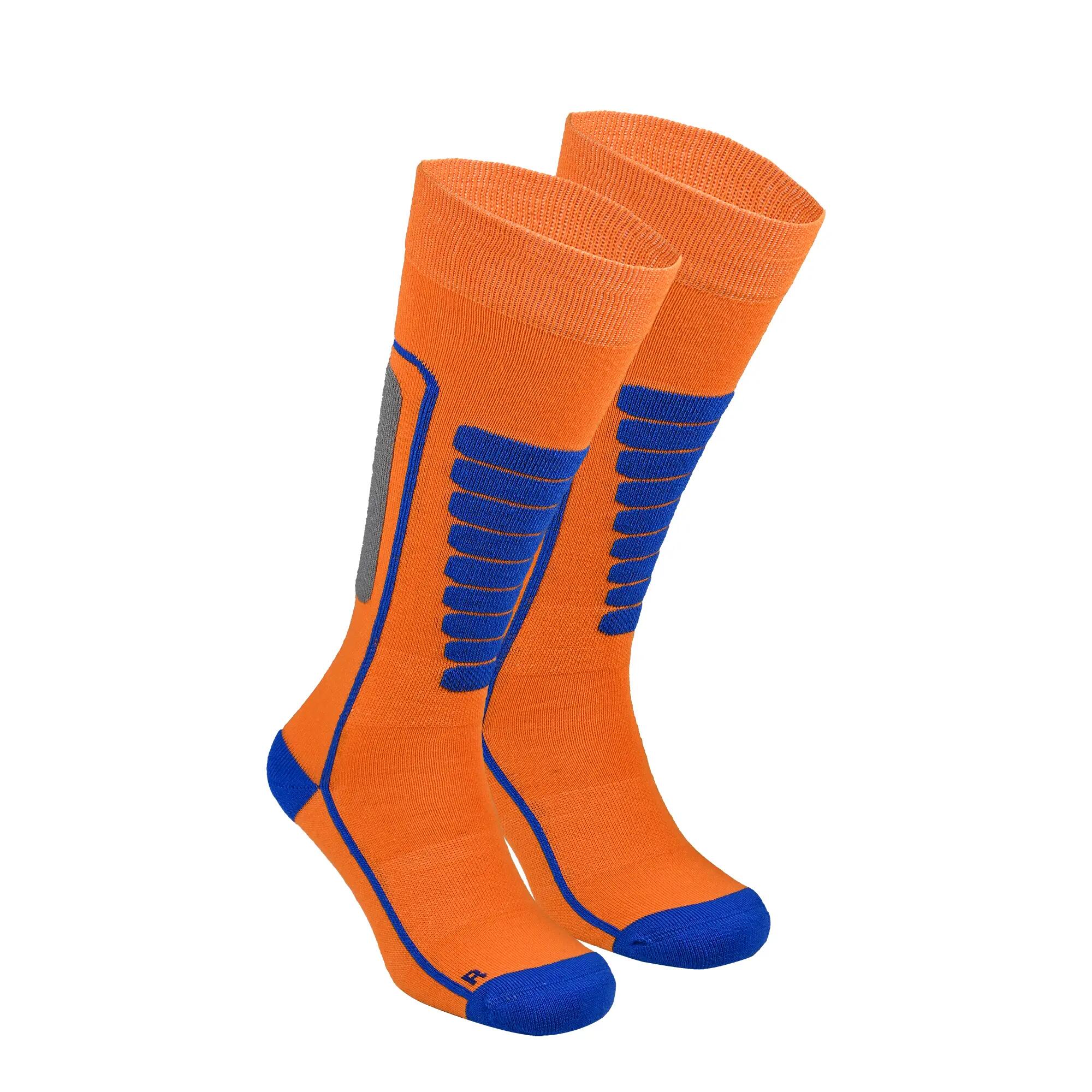 Meias de esqui para criança em lã merina com absorção de impacto-Courchevel Kids 4/9