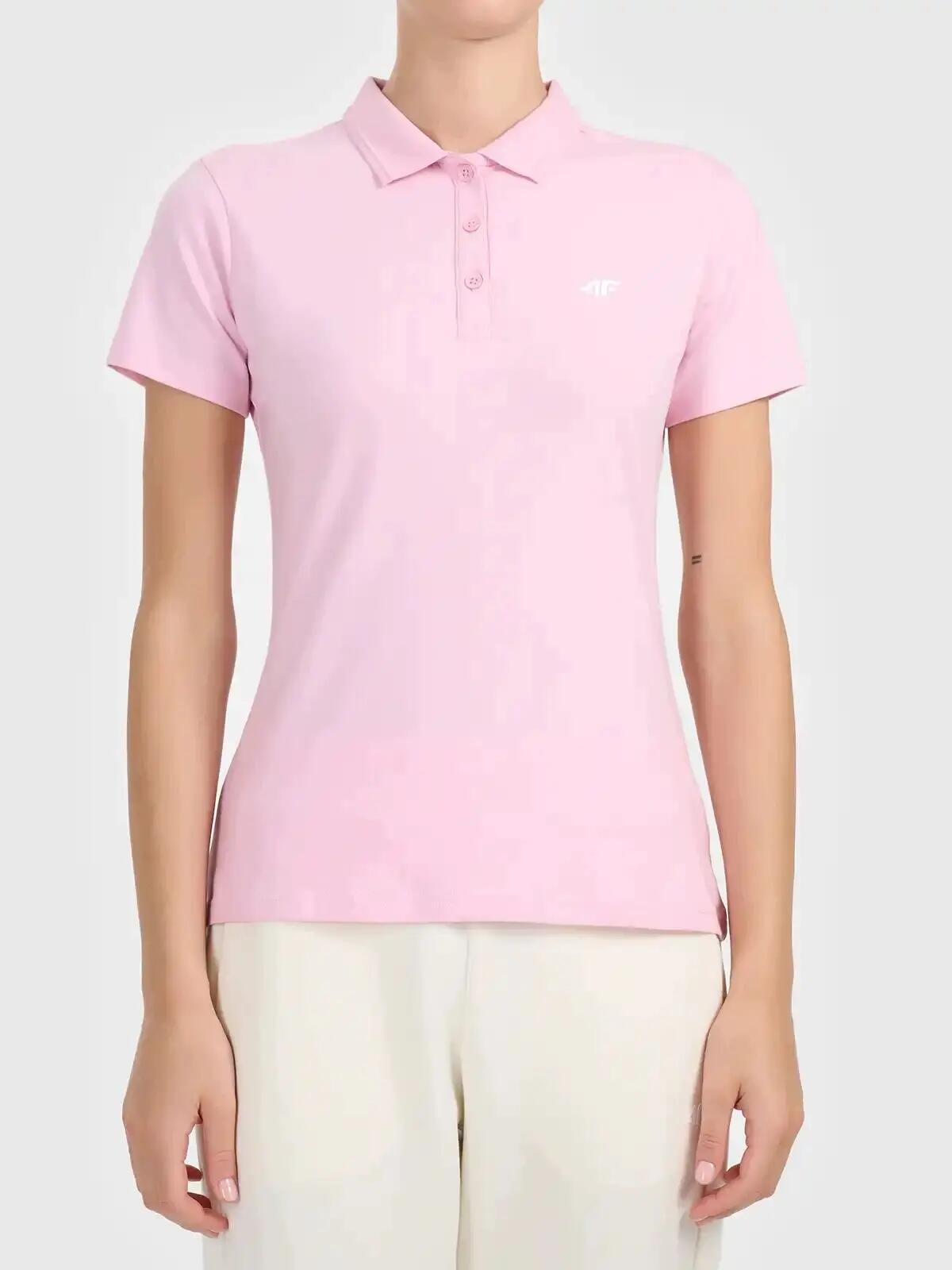 KOSZULKA DAMSKA POLO 4F BAWENIANA T-SHIRT Z KOŁNIERZYKIEM  F0836 4/7