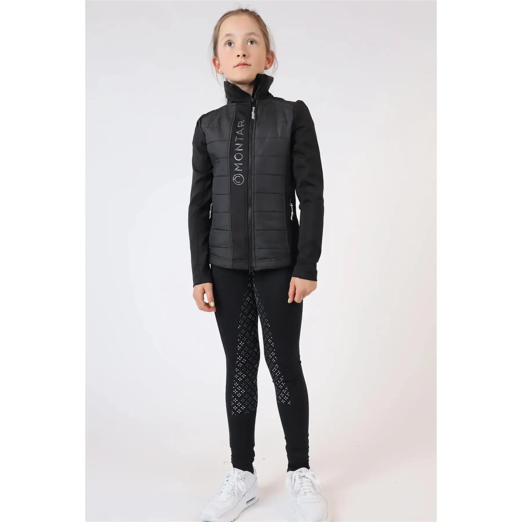 Daunenjacke Reiten Kind Montar Emma 2/3