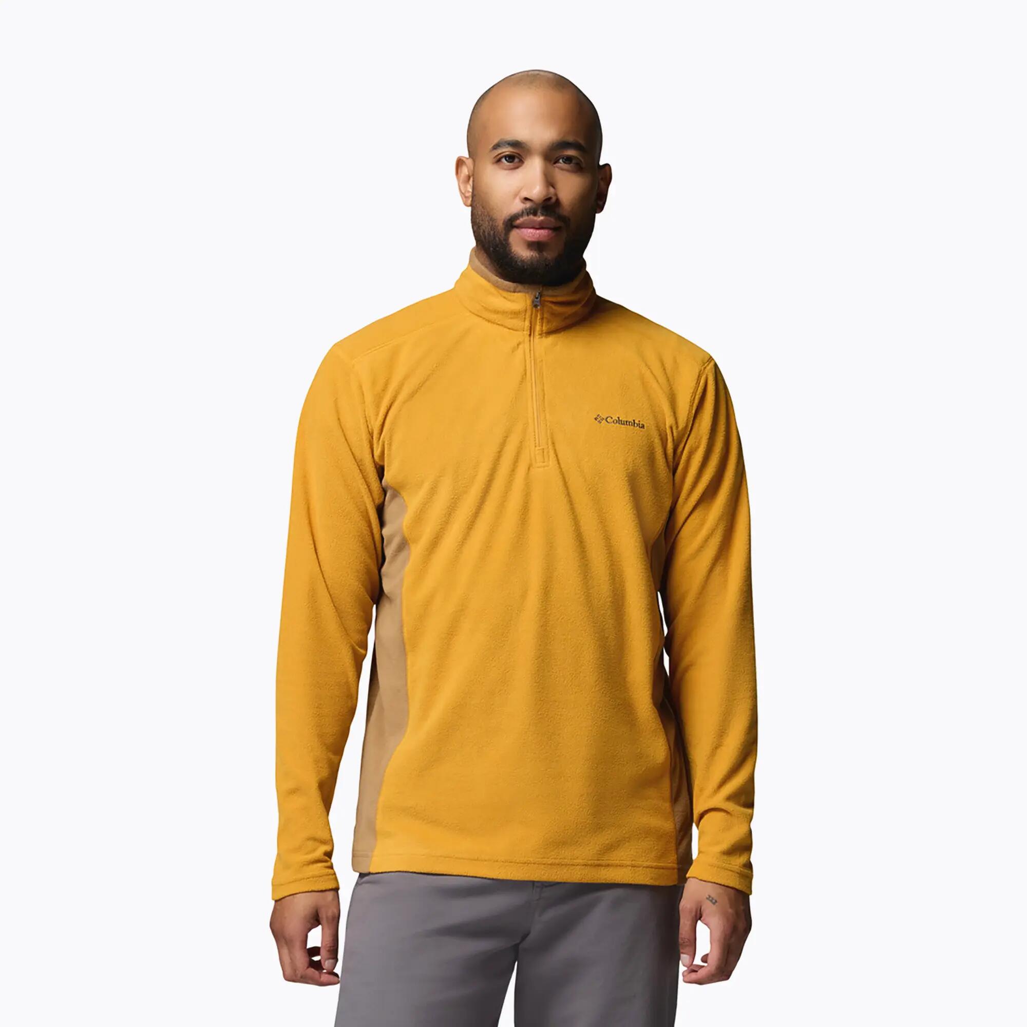 Férfi polár pulóver Columbia Klamath Range II HZ Squash/Delta 1/6