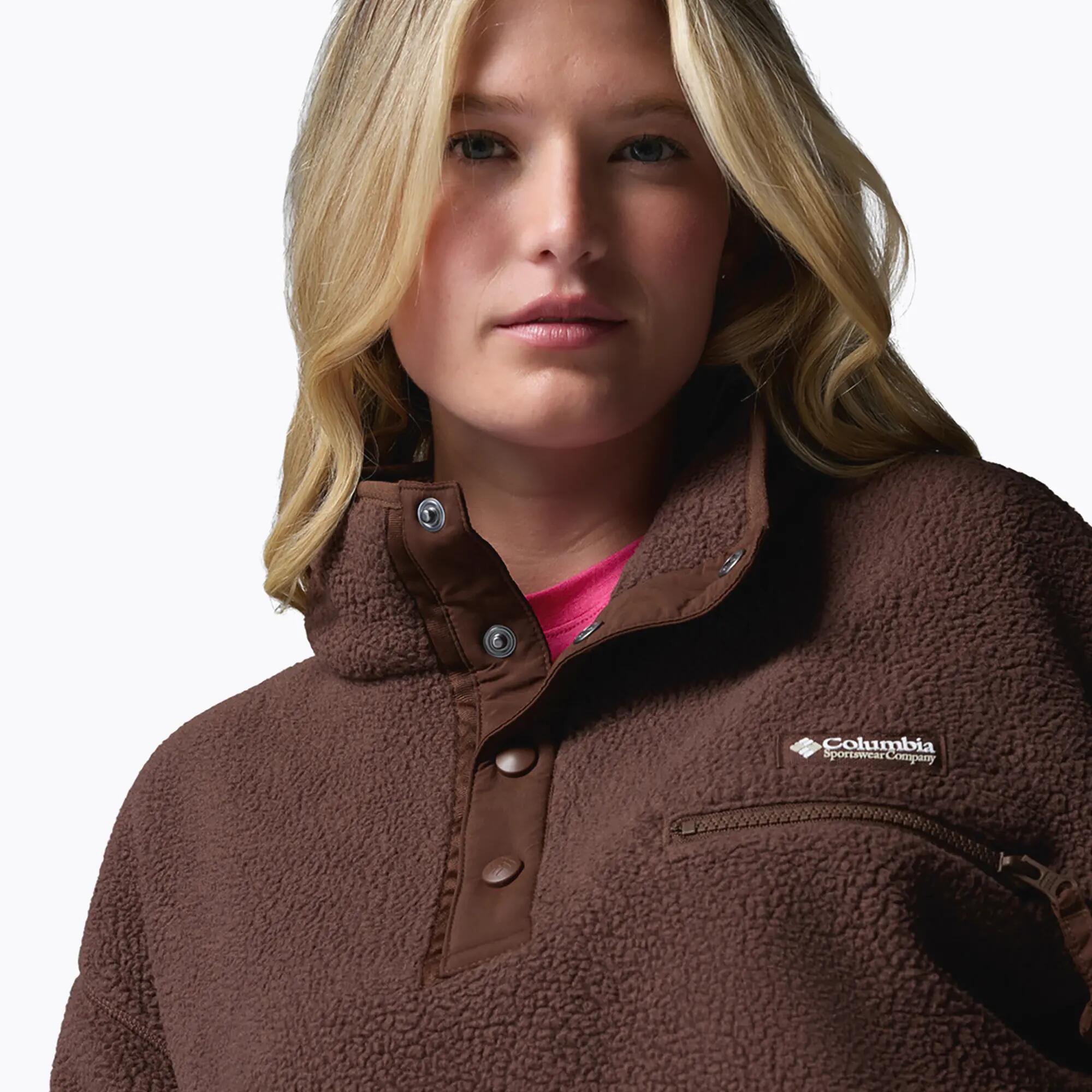 Pullover Damen Helvetia II Cropped Half Snap 5/7