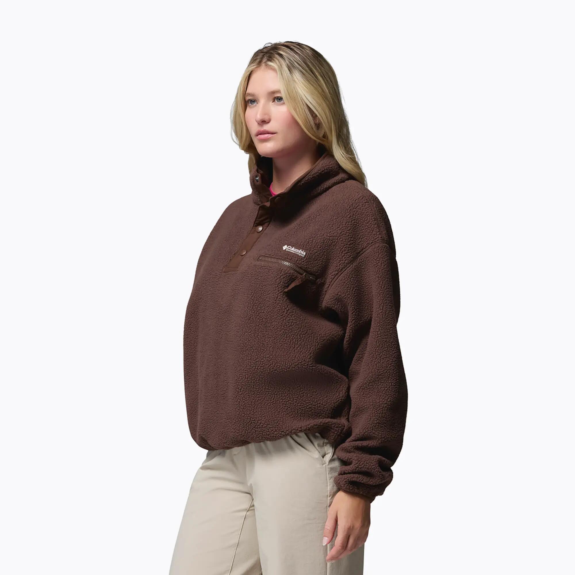 Pullover Damen Helvetia II Cropped Half Snap 4/7