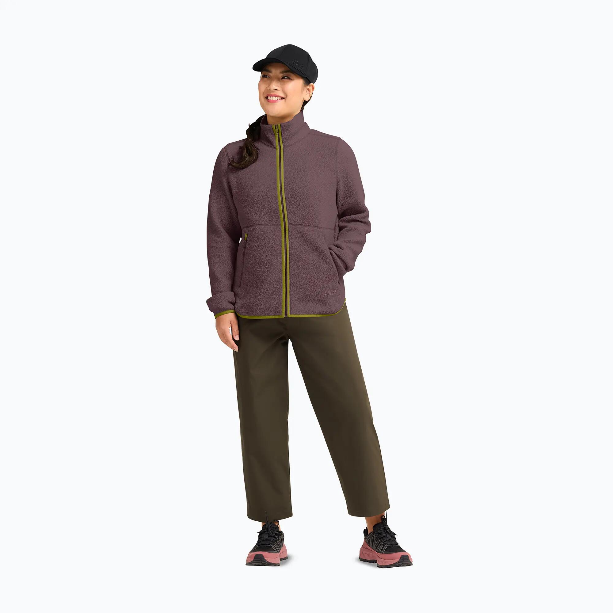 Casaco polar feminino Jack Wolfskin Lite Curl Full Zip 2/7