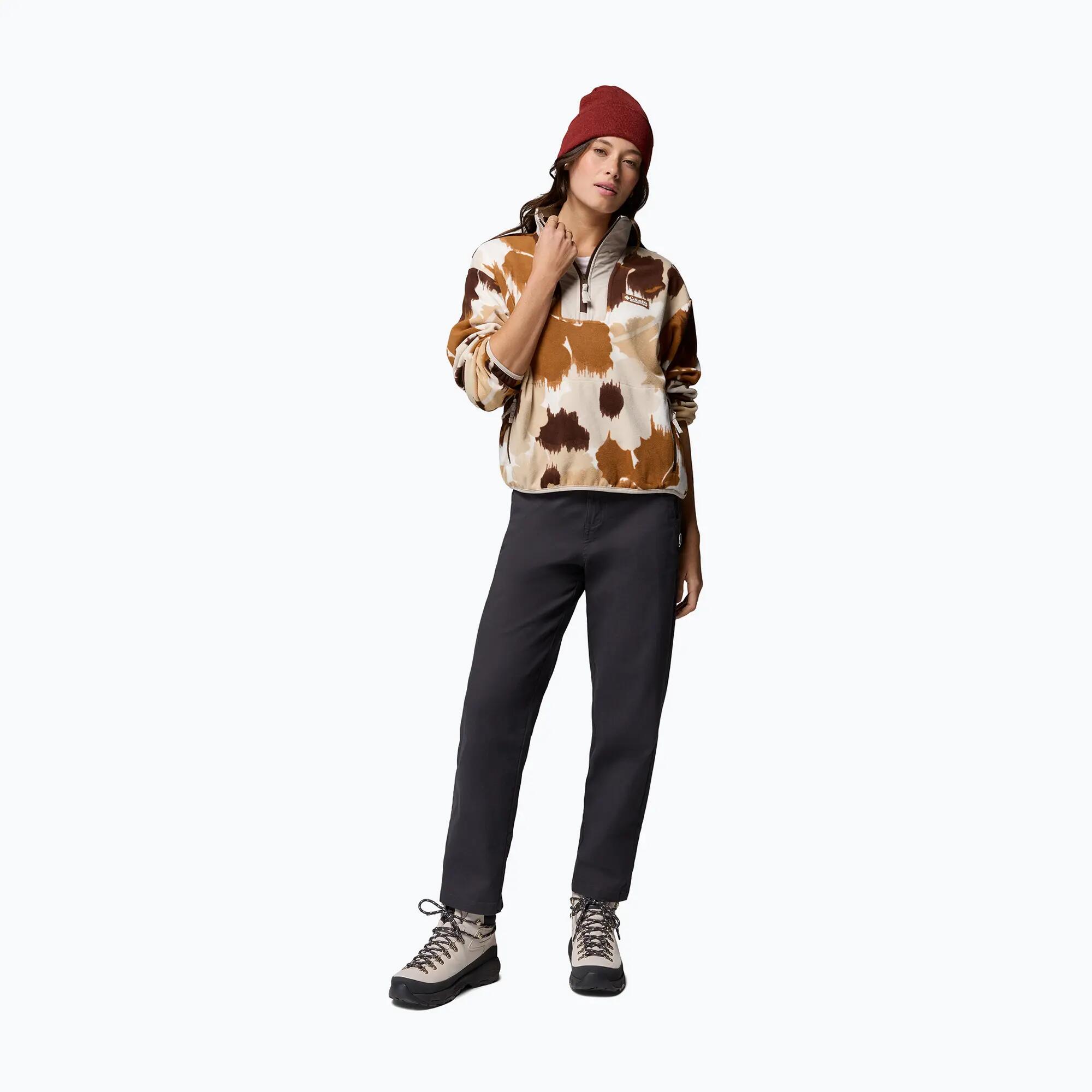 Sequoia Grove II Printed Half Zip Women L braun - camel brown ikatbloom 2/6