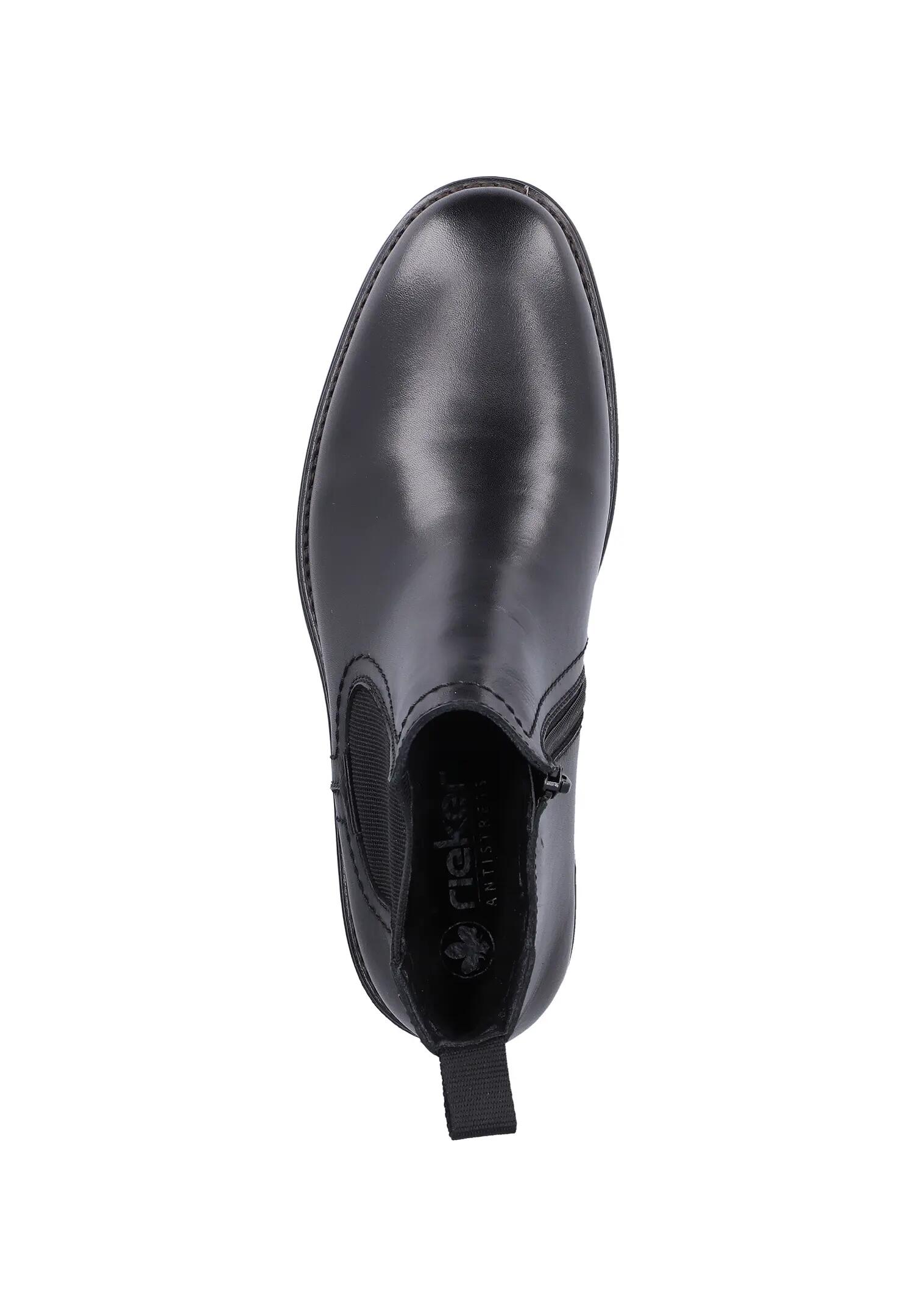 Rieker Herren Leder Chelsea Boots 33484-00 Stiefelette Warmfutter Schwarz 6/7