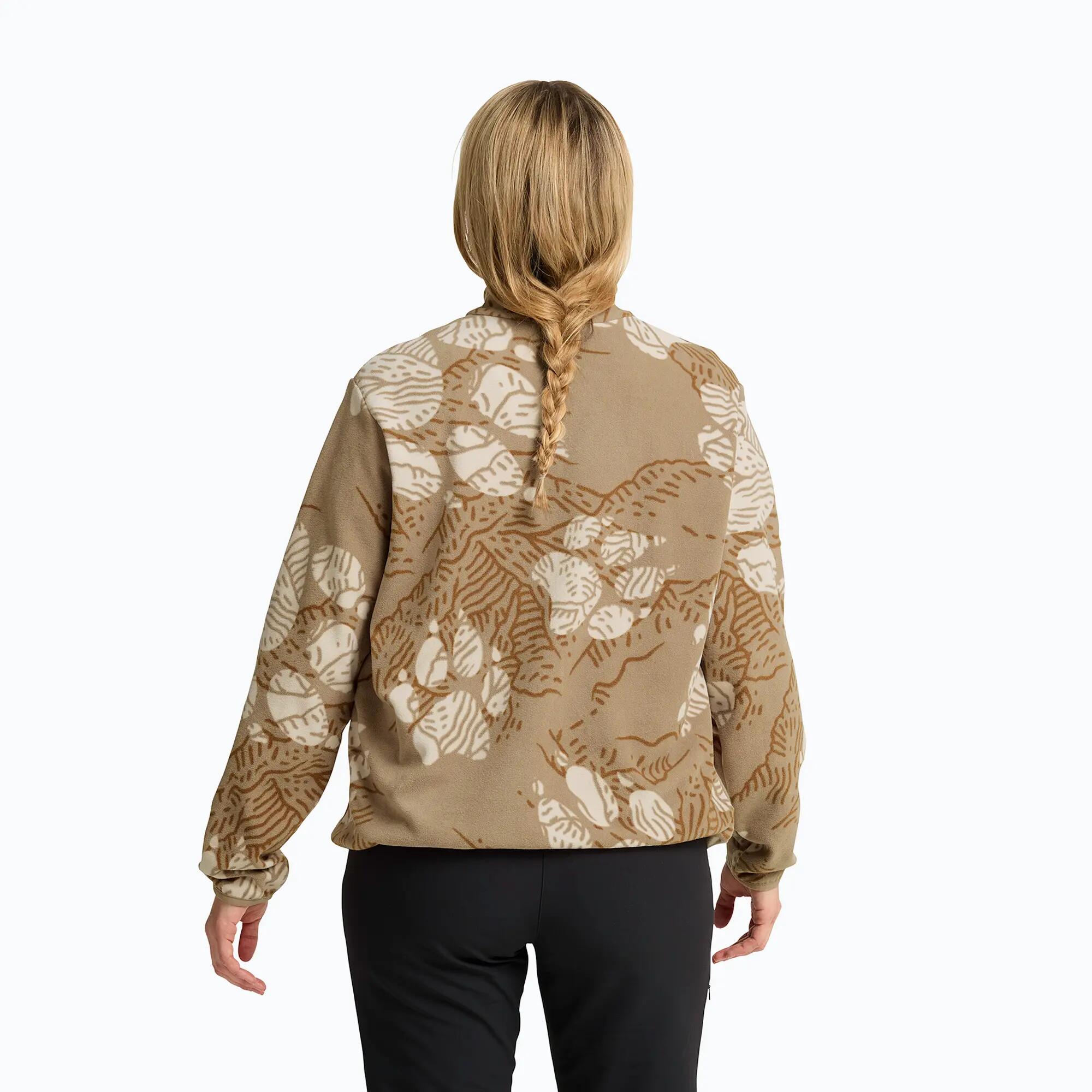 Dames fleecevest Jack Wolfskin Paw Era 100 Orint Half Zip 3/7
