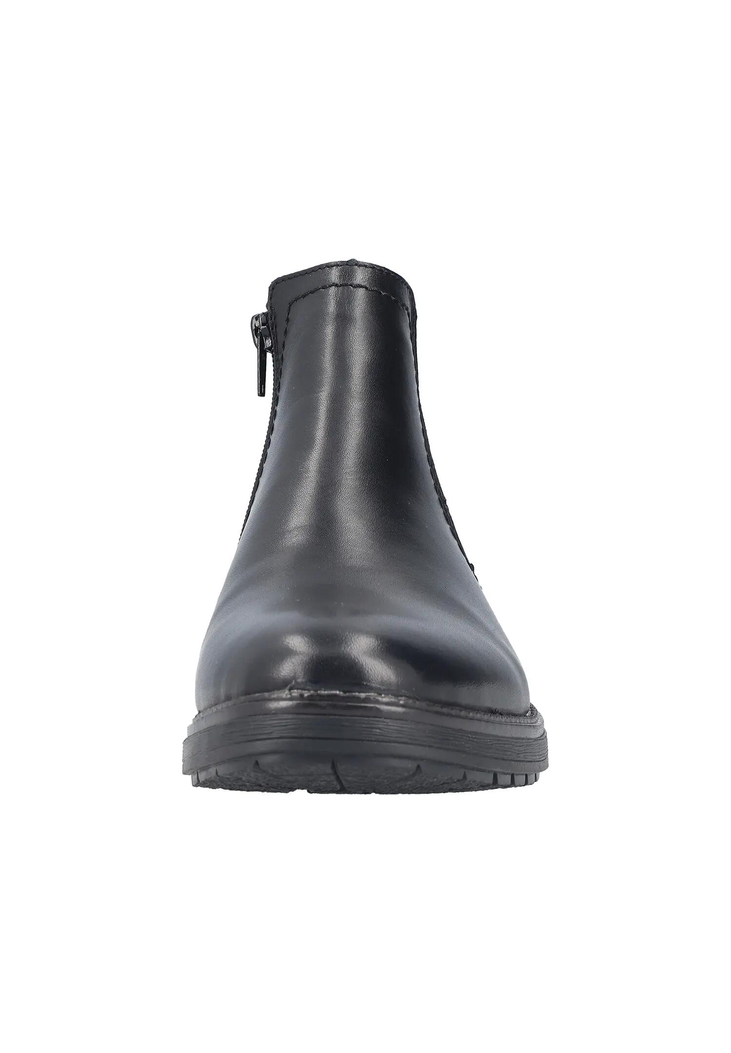 Rieker Herren Leder Chelsea Boots 33484-00 Stiefelette Warmfutter Schwarz 5/7
