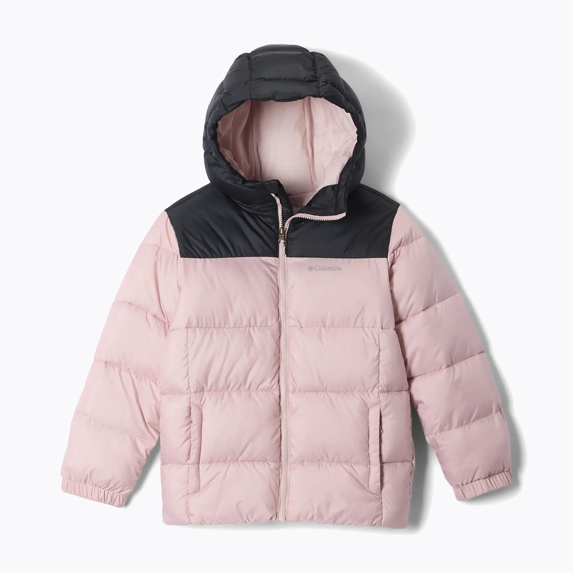 Geacă călduroasă pentru copii Columbia Puffect Hooded Mineral Pink/Black