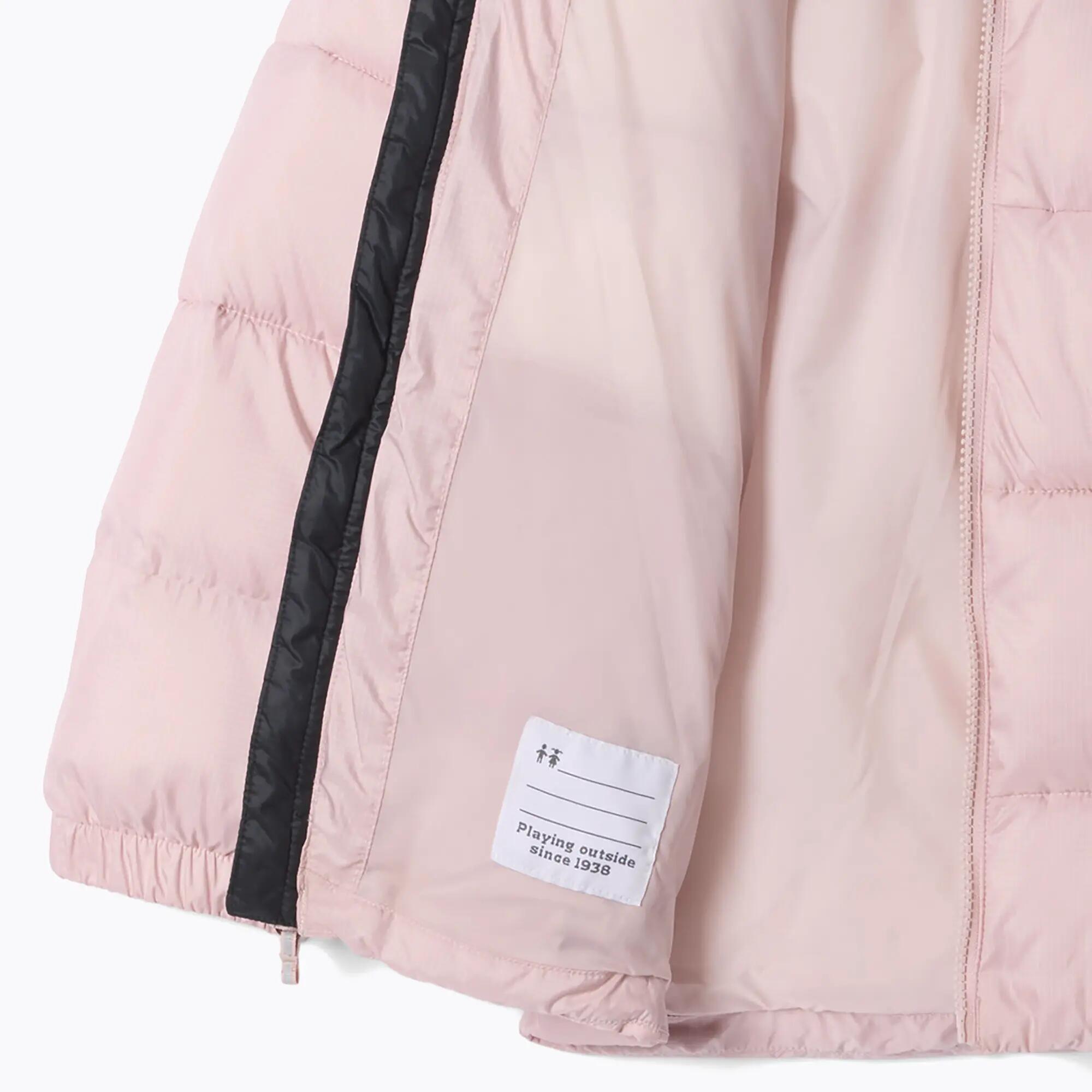 Kurtka ocieplana dziecięca Columbia Puffect Hooded Mineral Pink/Black 3/4
