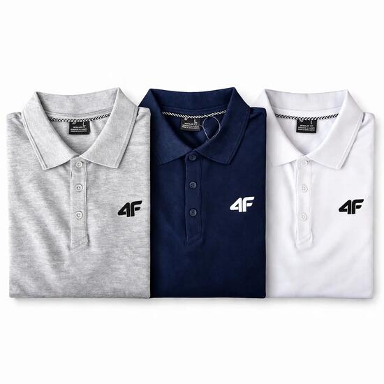 KOMPLET KOSZULEK POLO 4F T-SHIRT MĘSKI ZESTAW 3 SZTUKI