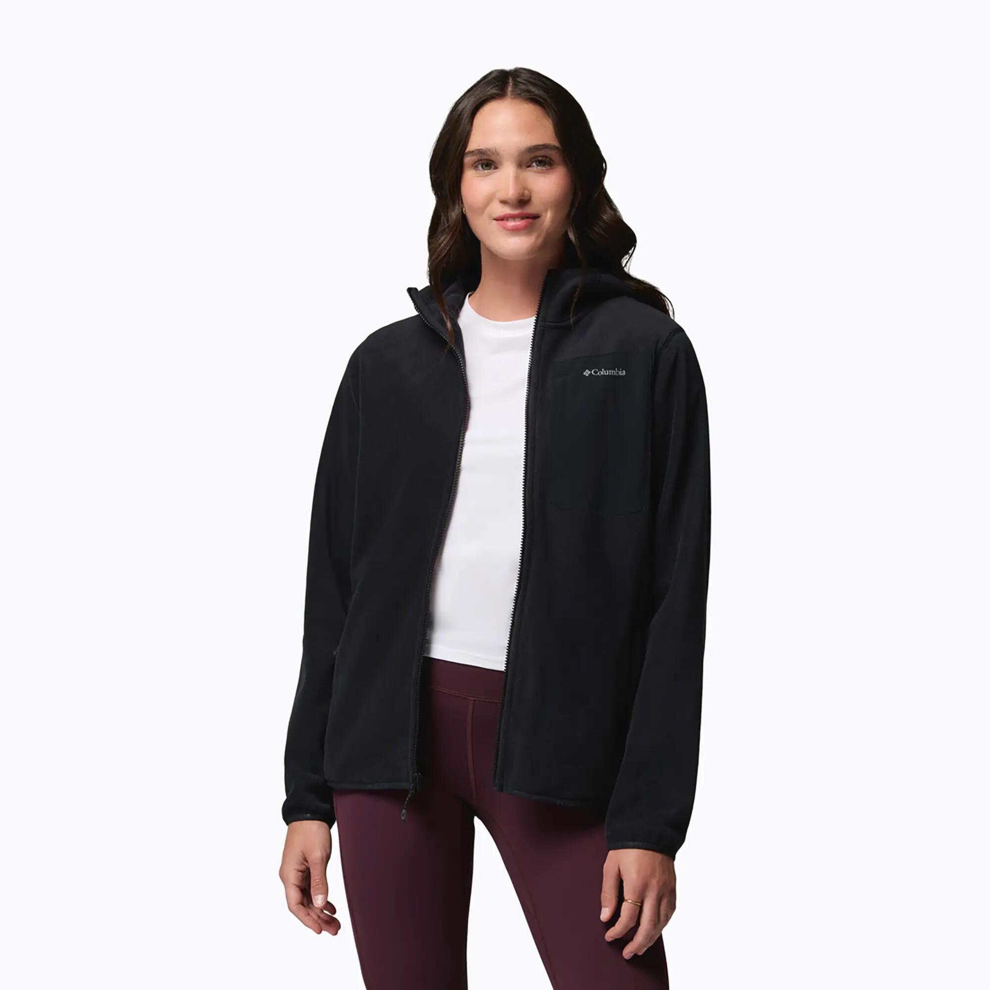 Damen-Fleecejacke Columbia Pacific Arch 200 Hooded Full Zip Fleece Schwarz 4/7