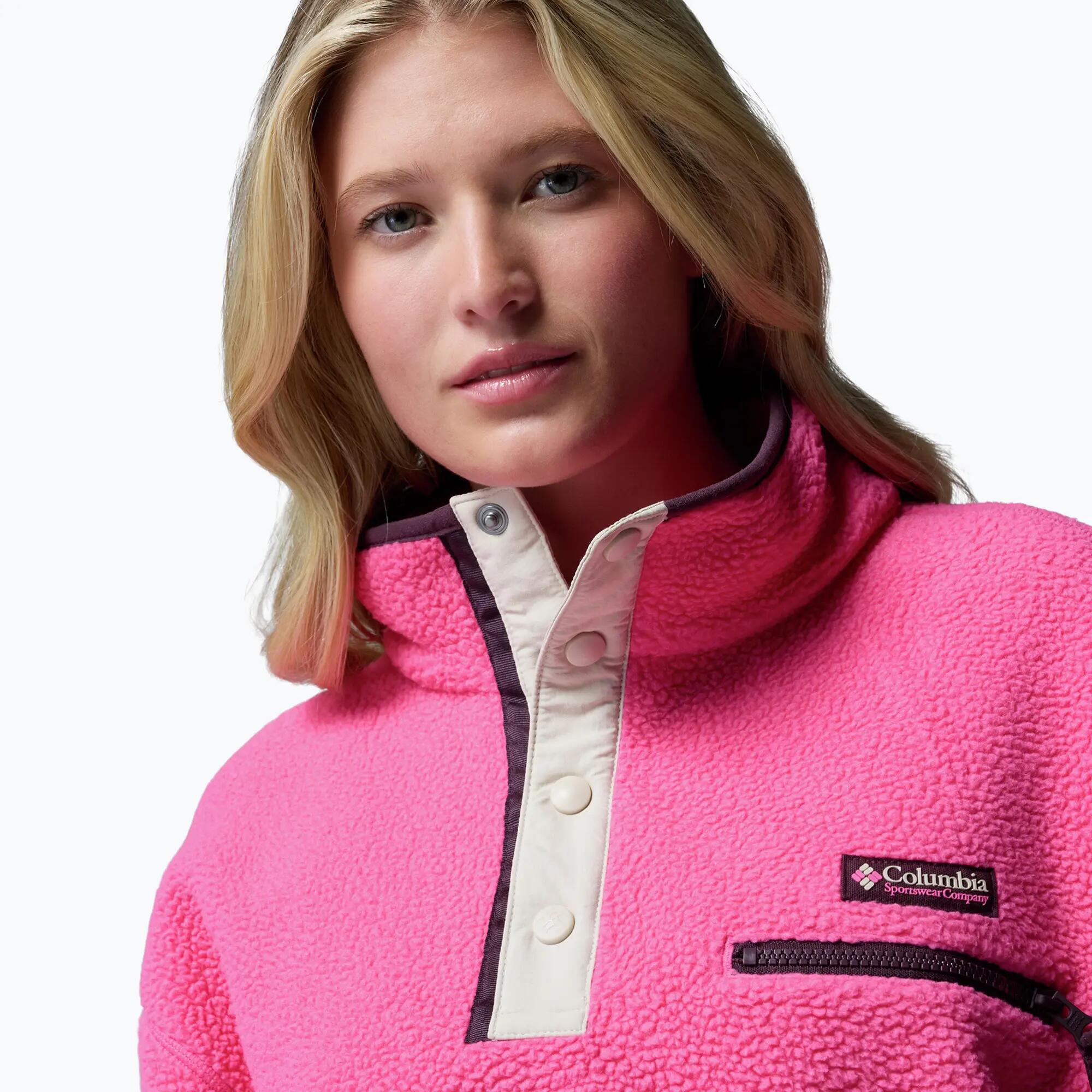 Női Helvetia II Cropped Half Snap Fleece polár pulóver 5/7