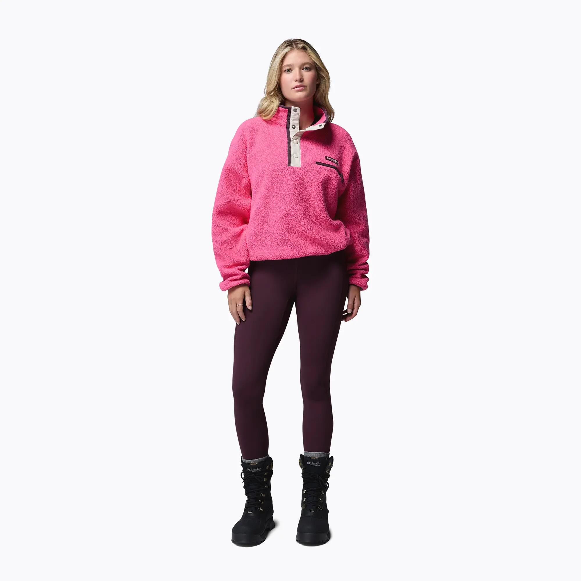 Női Helvetia II Cropped Half Snap Fleece polár pulóver 2/7