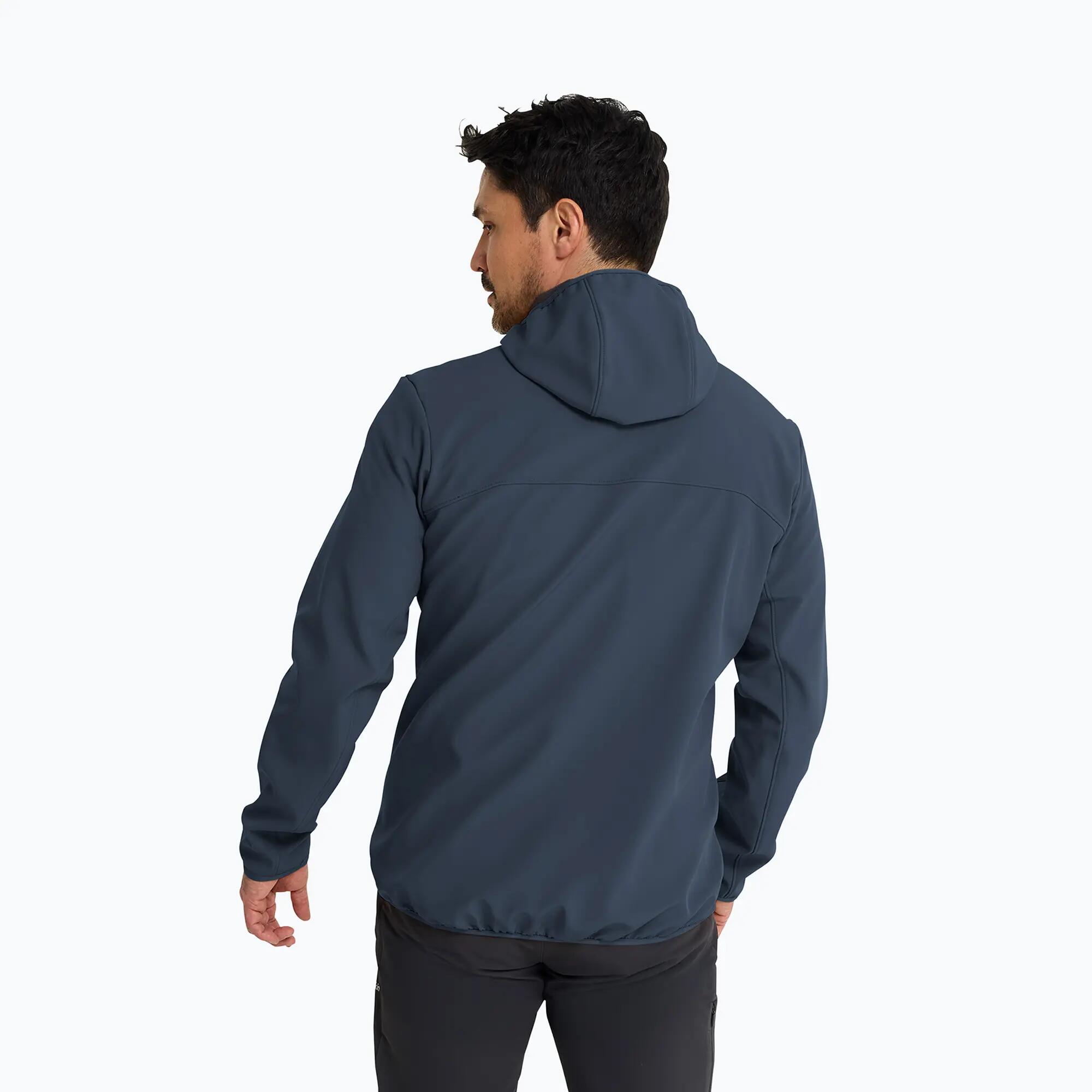 Heren winddichte jas Jack Wolfskin Wild Winds Hooded 3/7
