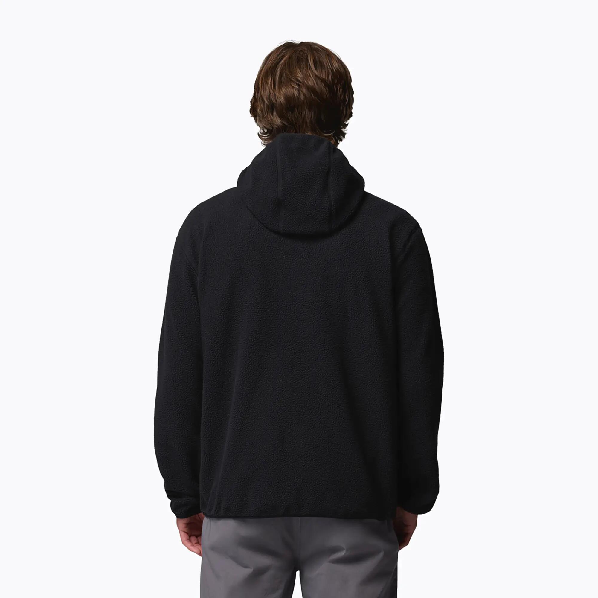 Herren-Fleece-Sweatshirt Columbia Helvetia II Hoodie Black 3/6