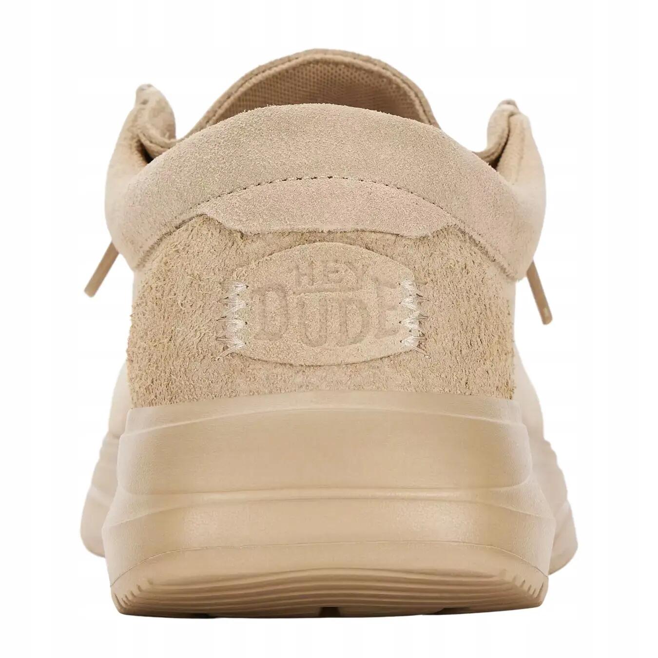 HeyDude Męskie Buty Mokasyny Wsuwane Zamszowe Wally Comf Suede 42 5/6