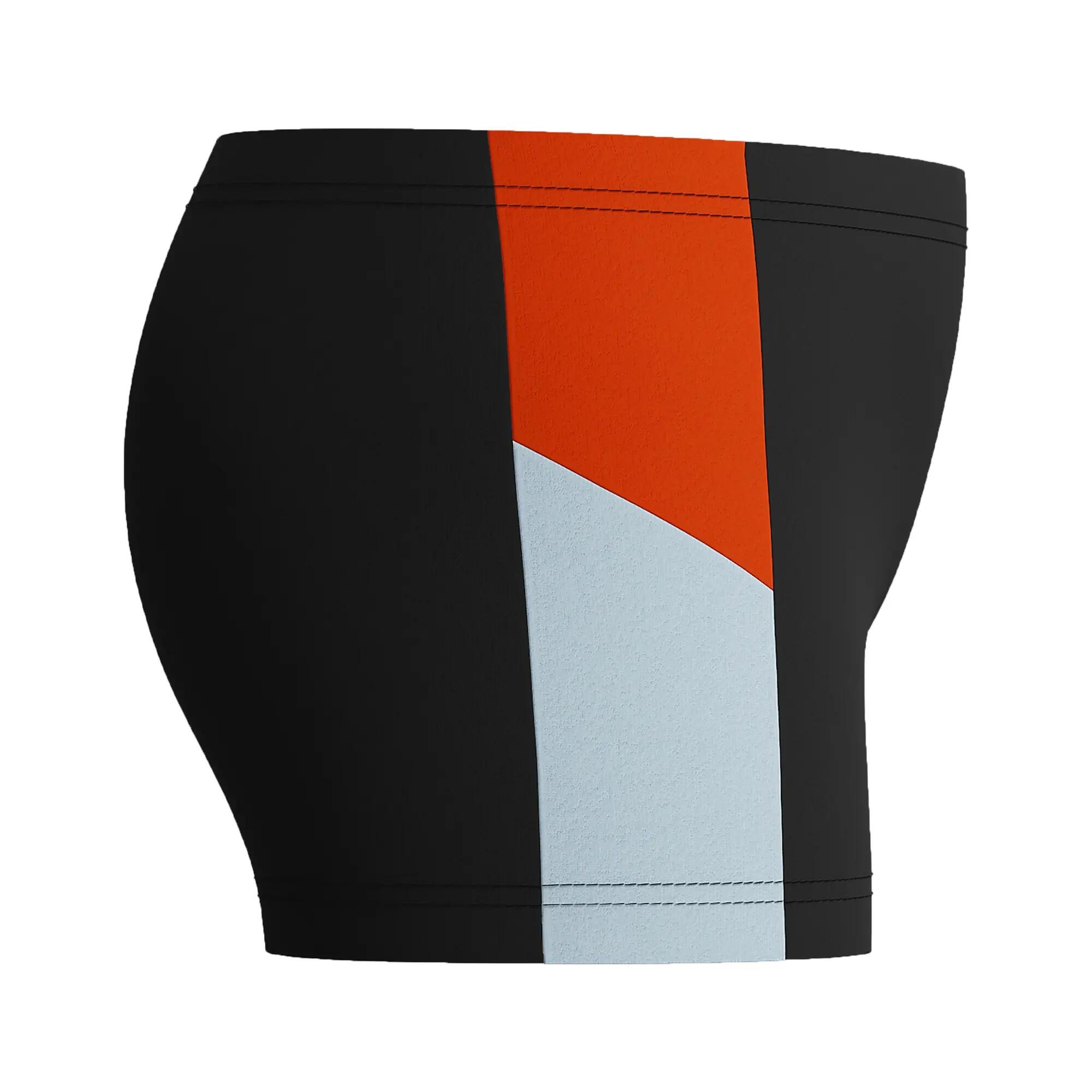 Short De Bain Motif/style Blocs De Couleurs DIVE Garçon (Orange) 3/3