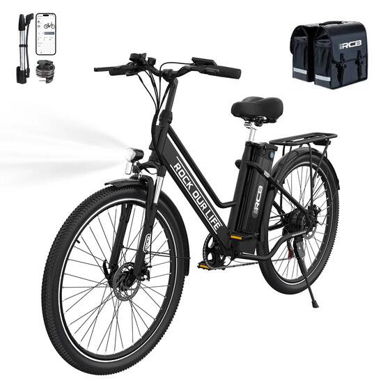 Velo Electrique Ville RCB RK8S 26'' 250W 50km + Sacoche Impermeable Incluse