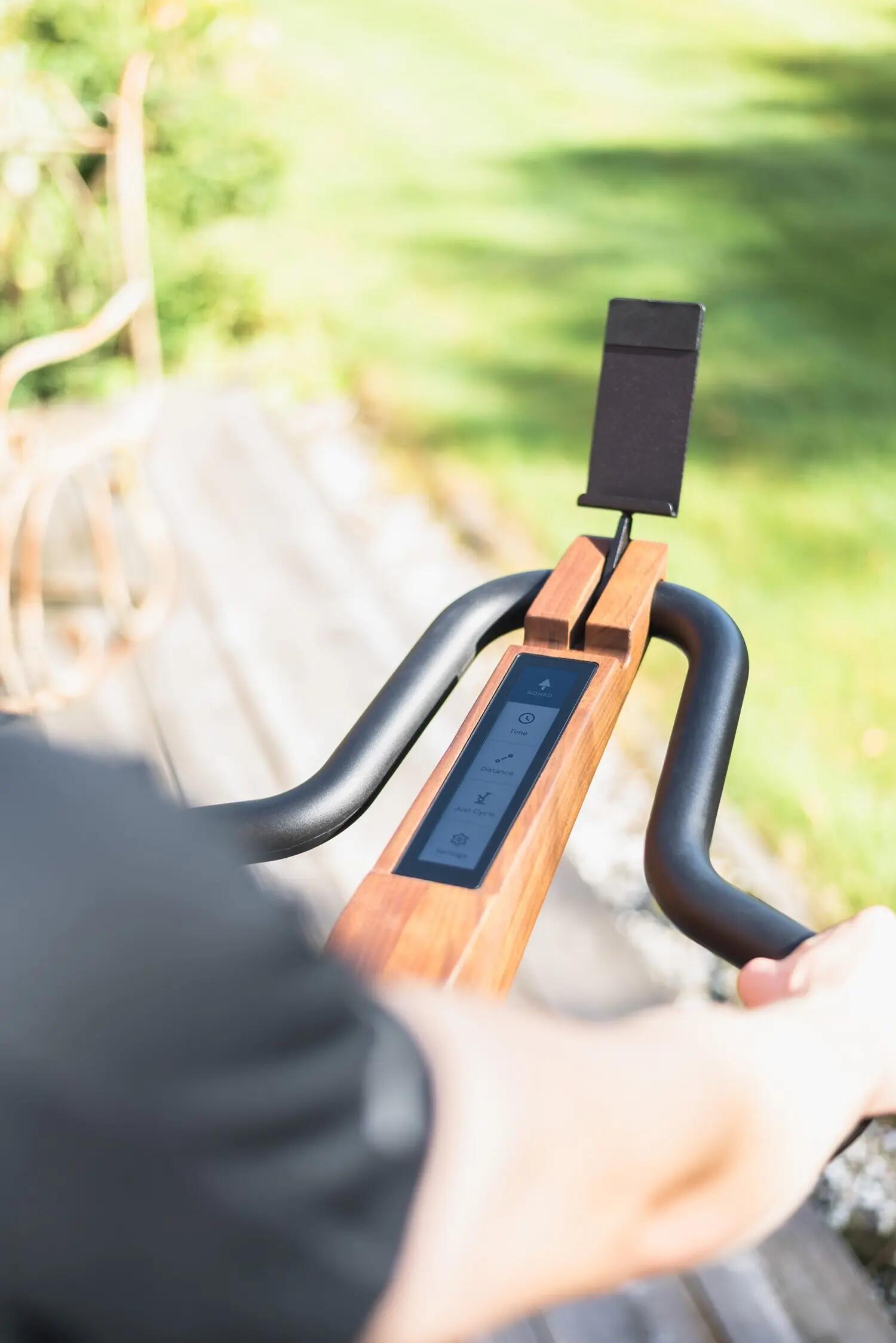 Hometrainer - Indoor cycling - NOHRD Bike V2 Shadow - Touchscreen, hout - Zwart 5/6