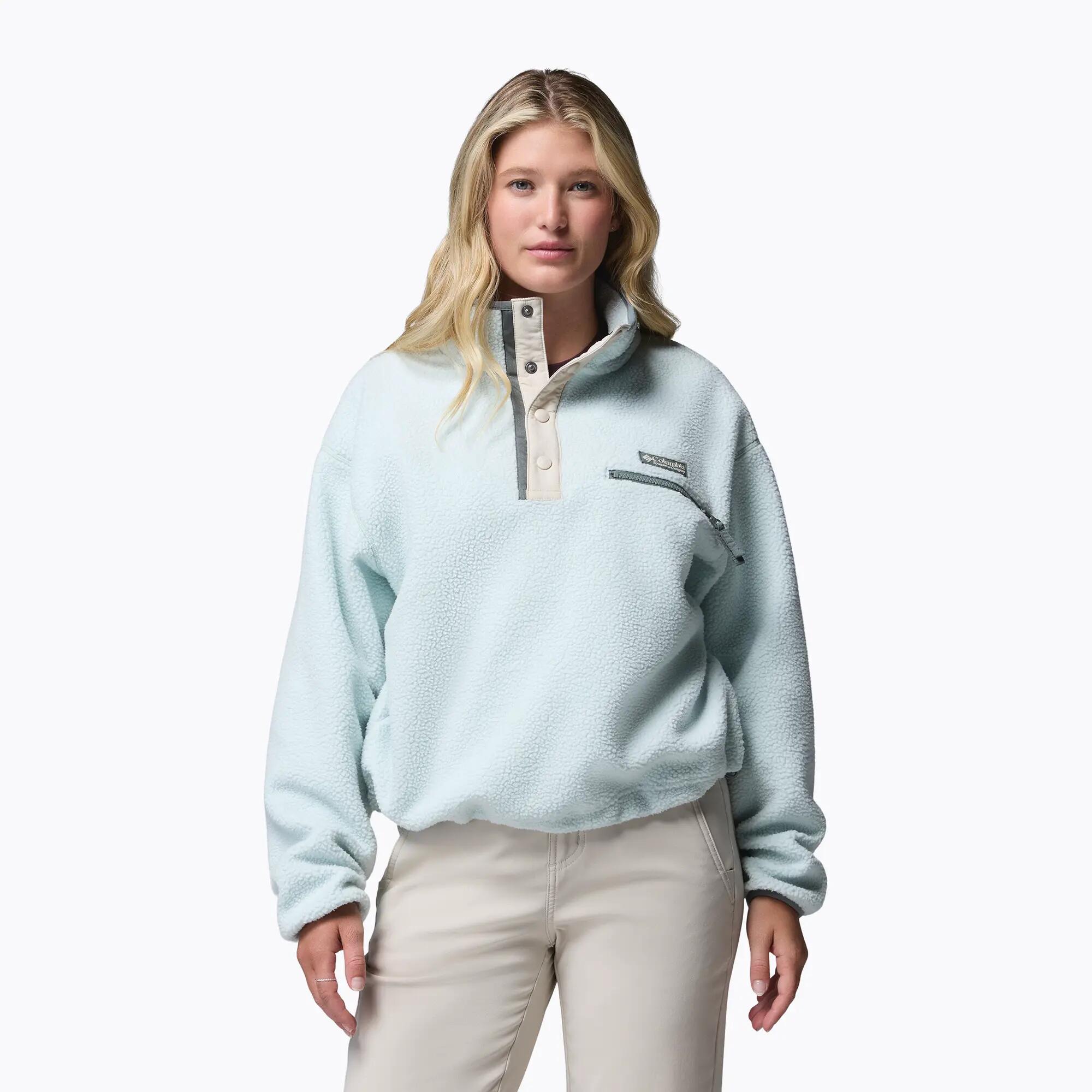 Női Helvetia II Cropped Half Snap Fleece polár pulóver 1/7