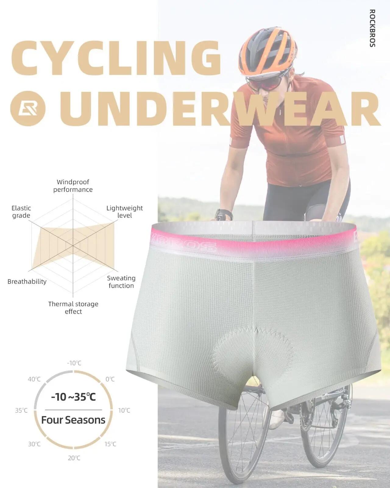 Sous-vêtement de vélo femme ROCKBROS 4D rembourré 2/7