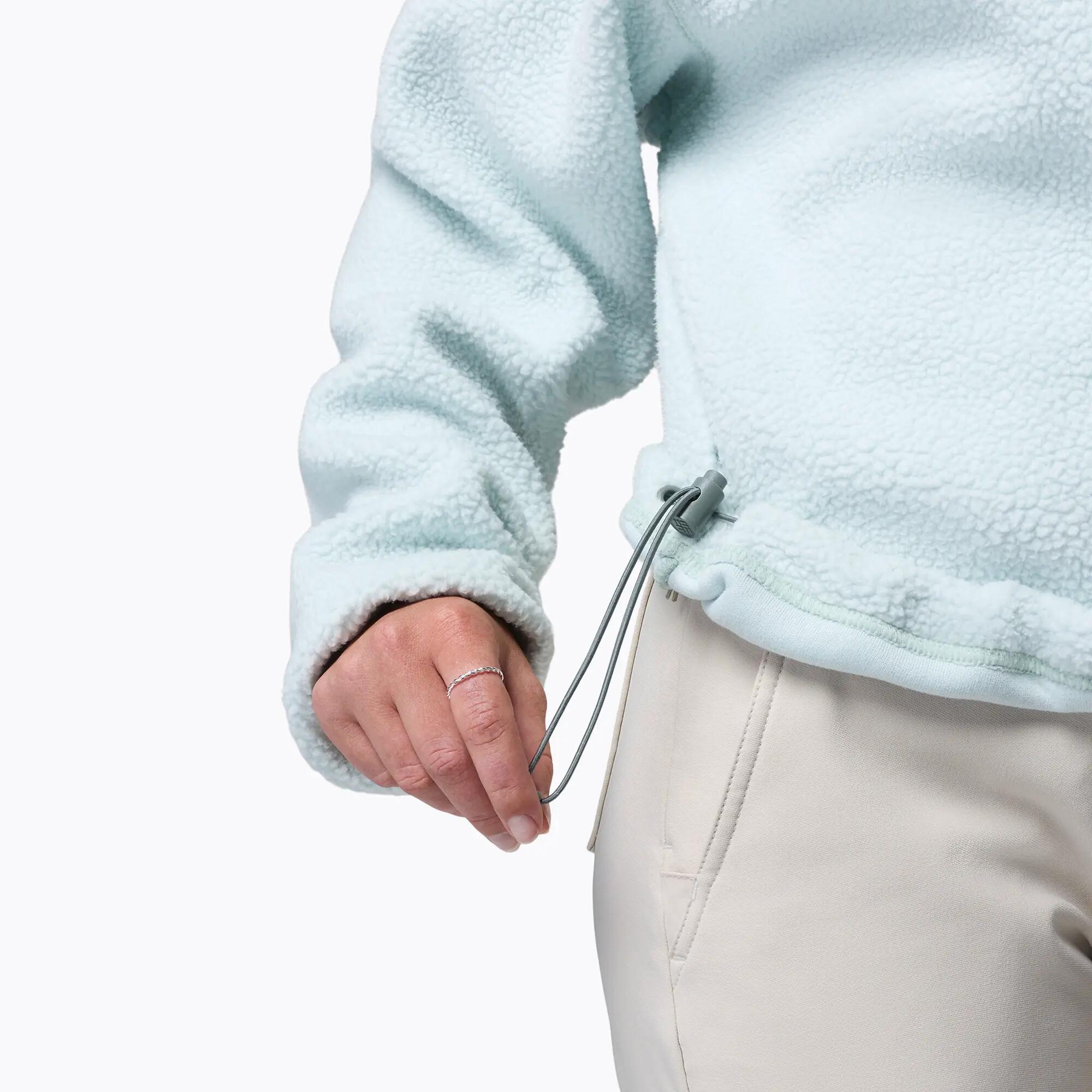Női Helvetia II Cropped Half Snap Fleece polár pulóver 6/7