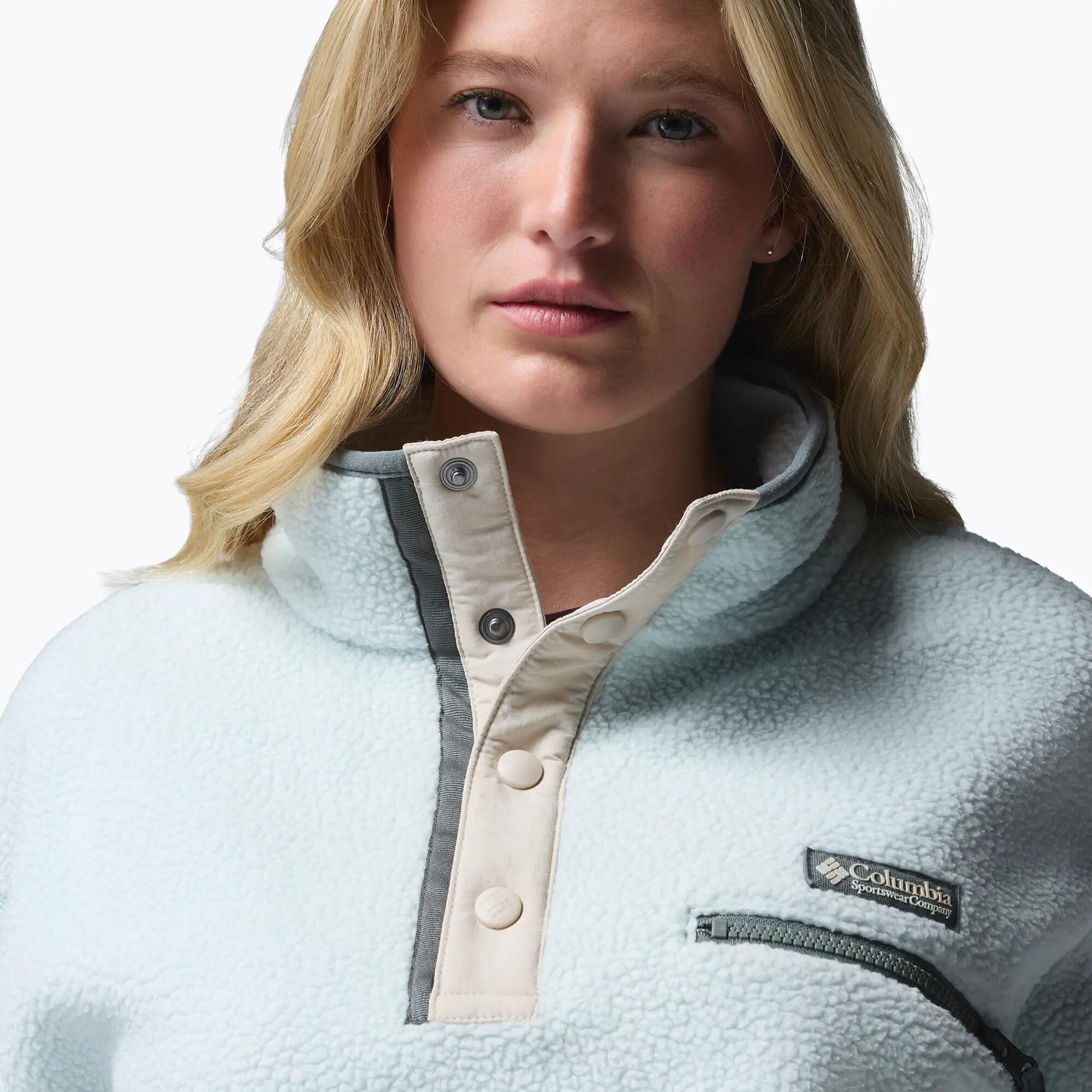Női Helvetia II Cropped Half Snap Fleece polár pulóver 5/7
