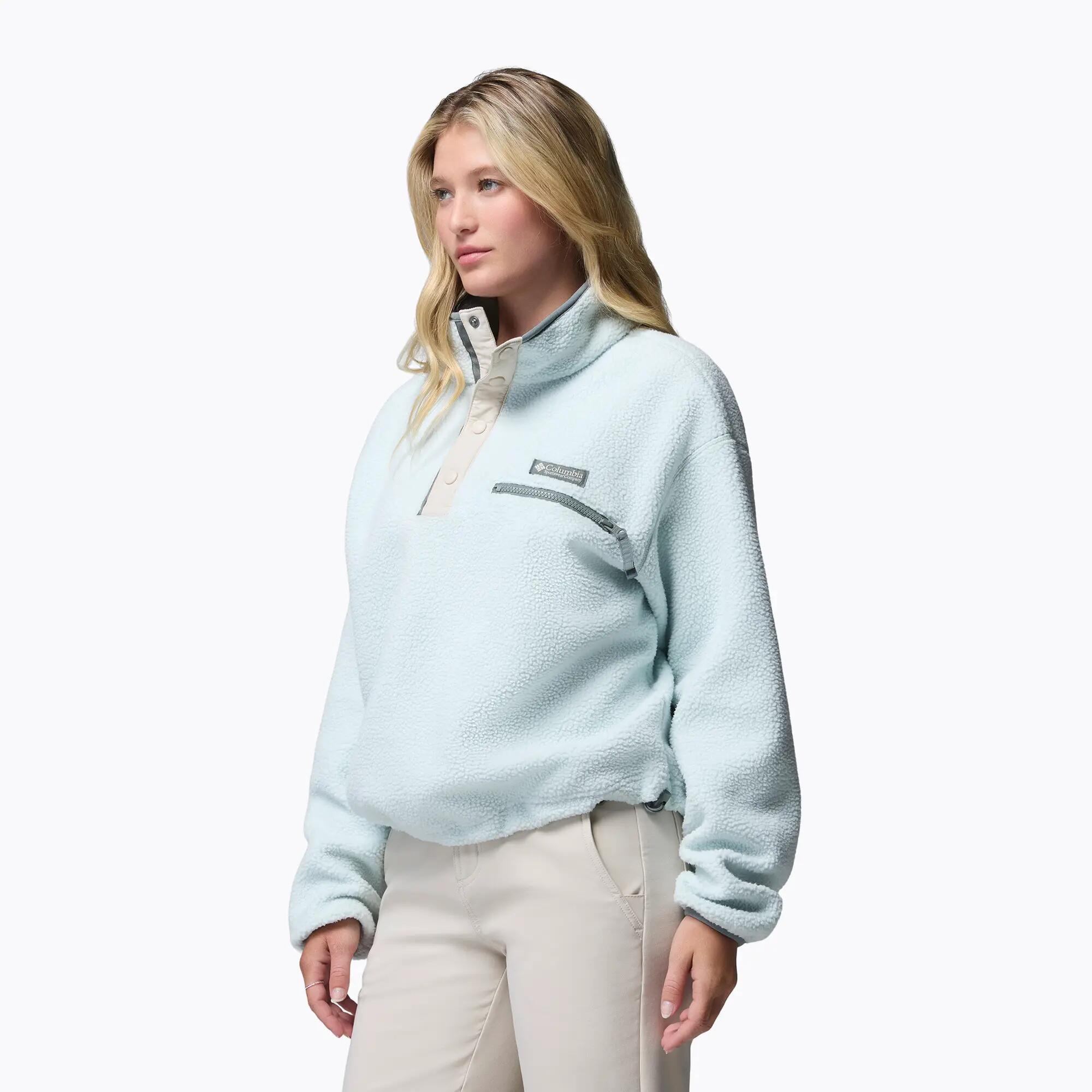 Női Helvetia II Cropped Half Snap Fleece polár pulóver 4/7