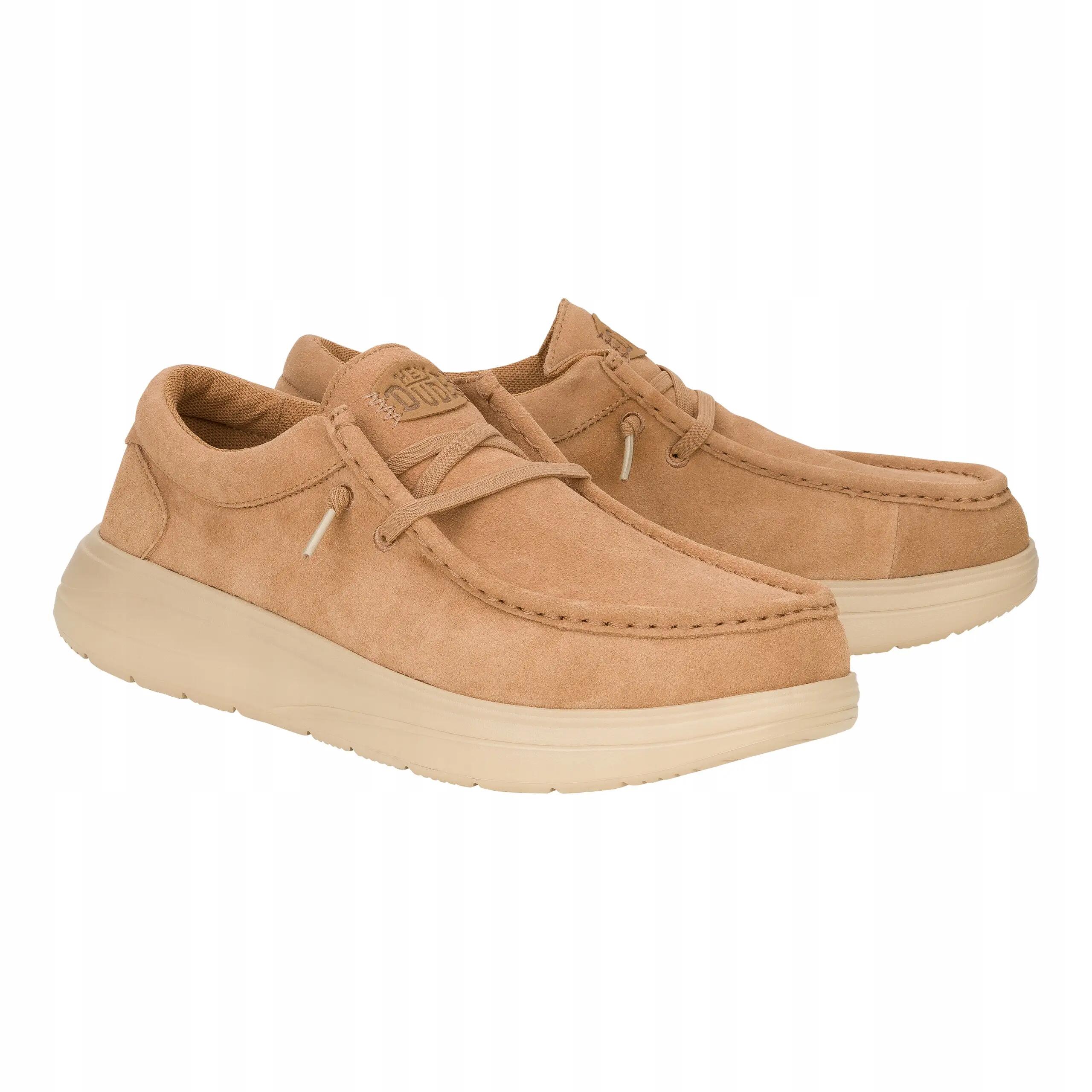 HeyDude Męskie Buty Mokasyny Wsuwane Zamszowe Wally X Sudee 46 4/6