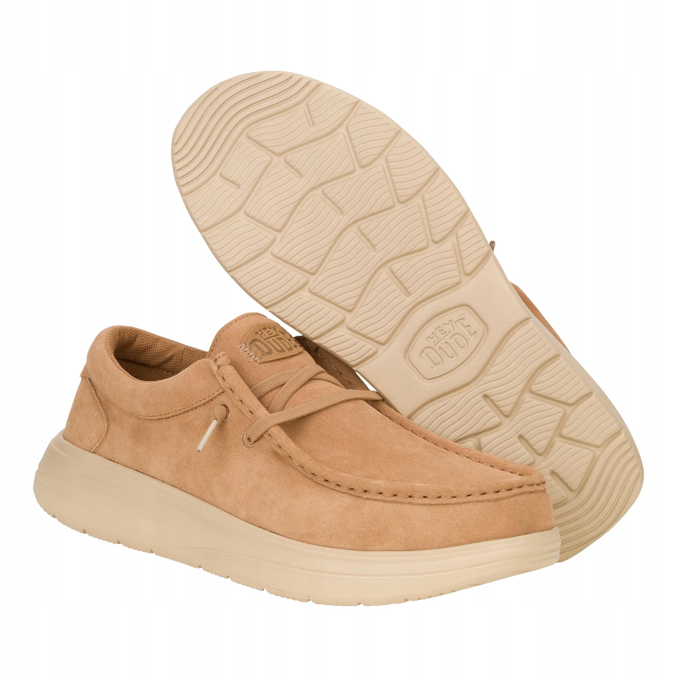 HeyDude Męskie Buty Mokasyny Wsuwane Zamszowe Wally X Sudee 46 3/6