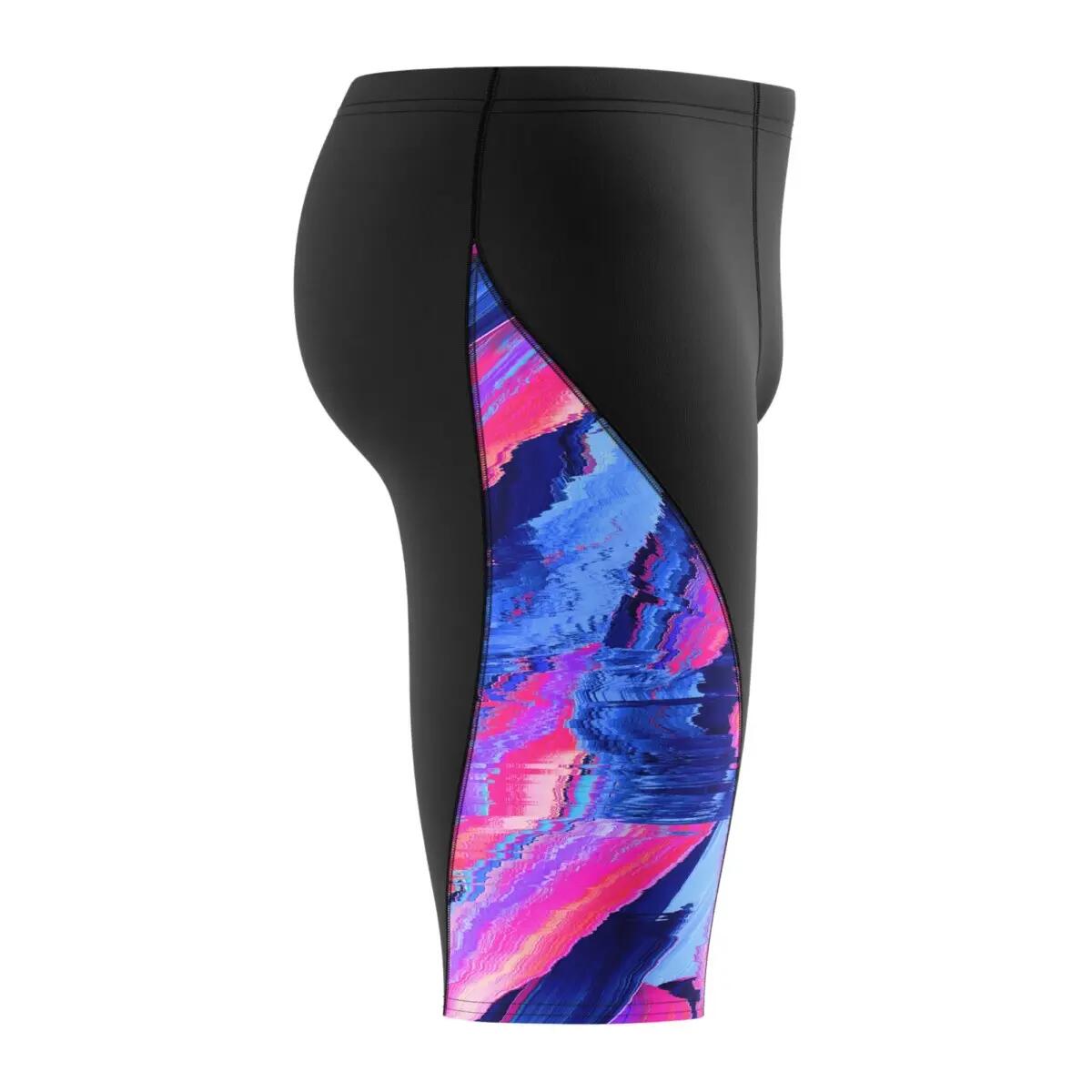 Speedo Schwimmjammer Spliced Printed Brushy Glitch Schwarz 6/6