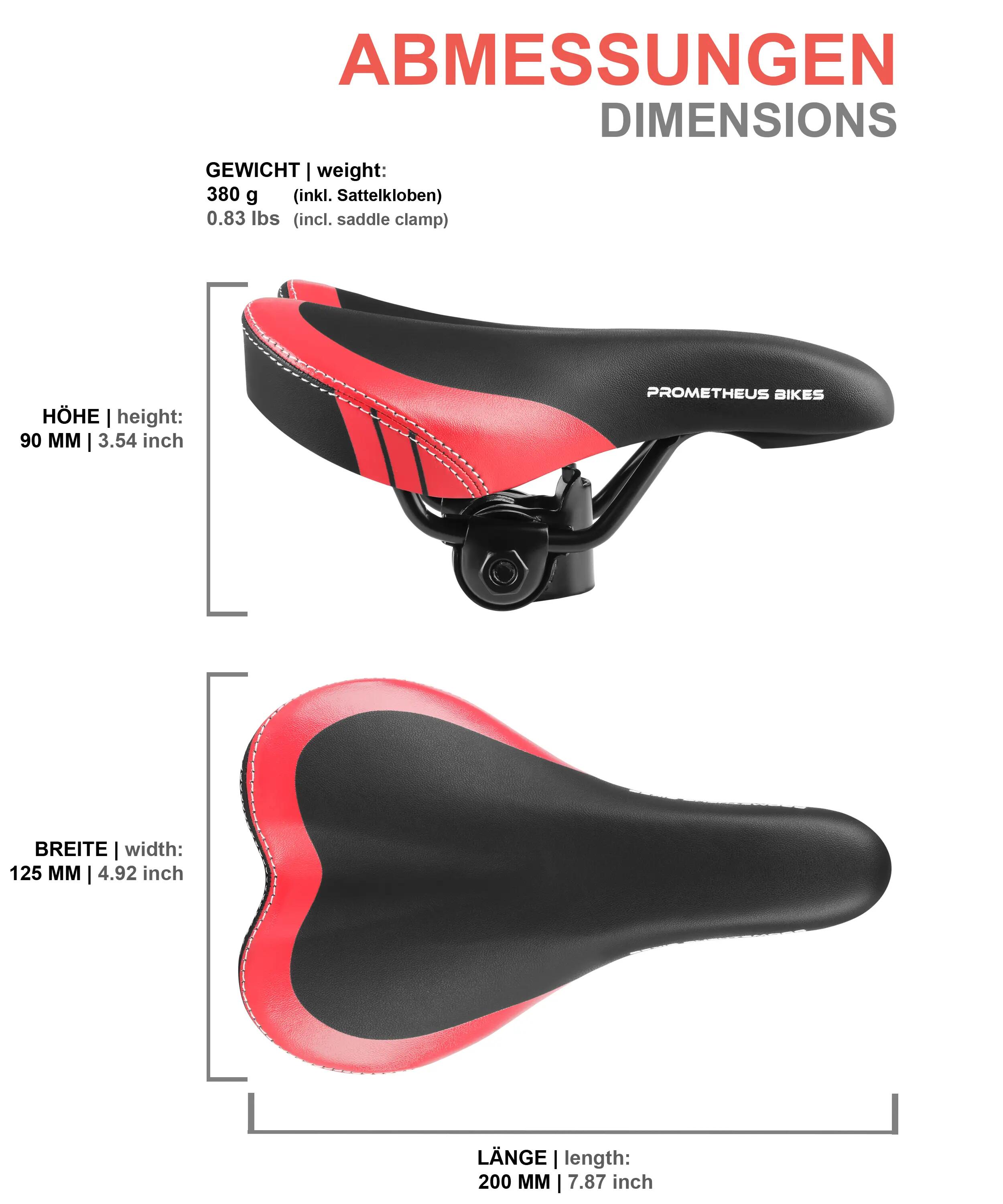 Selle vélo enfant draisienne 10/12/14/16 pouces Premium Rouge 4/6