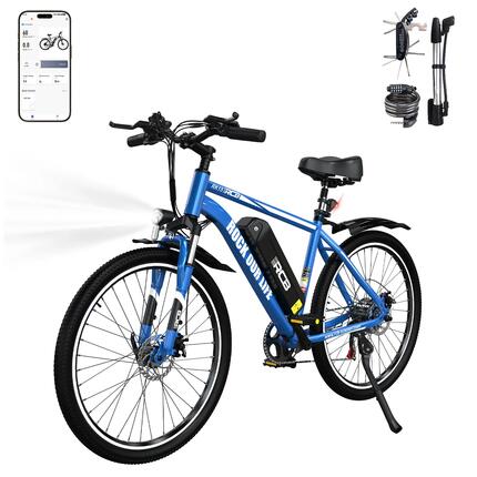 Vélo électrique VTT RK15 250W, 26", batt. 36V 10,4Ah, APP, autonomie 30‑50km