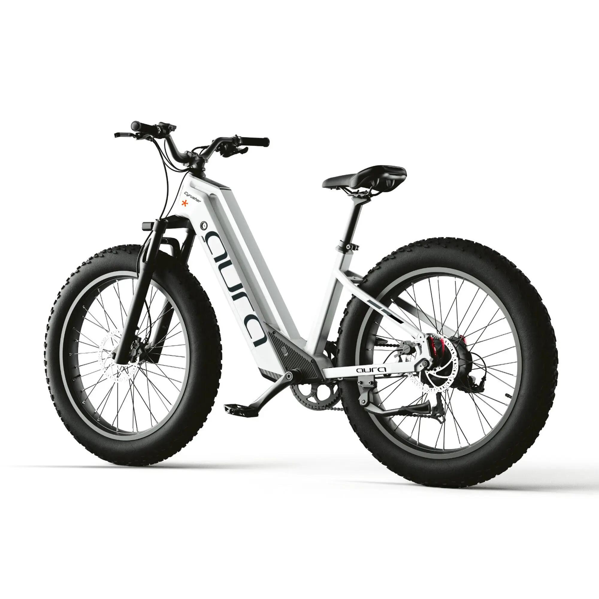 Vélo électrique Aura cadre bas pneus larges batterie 52V 15Ah 95Nm 96km 3/7
