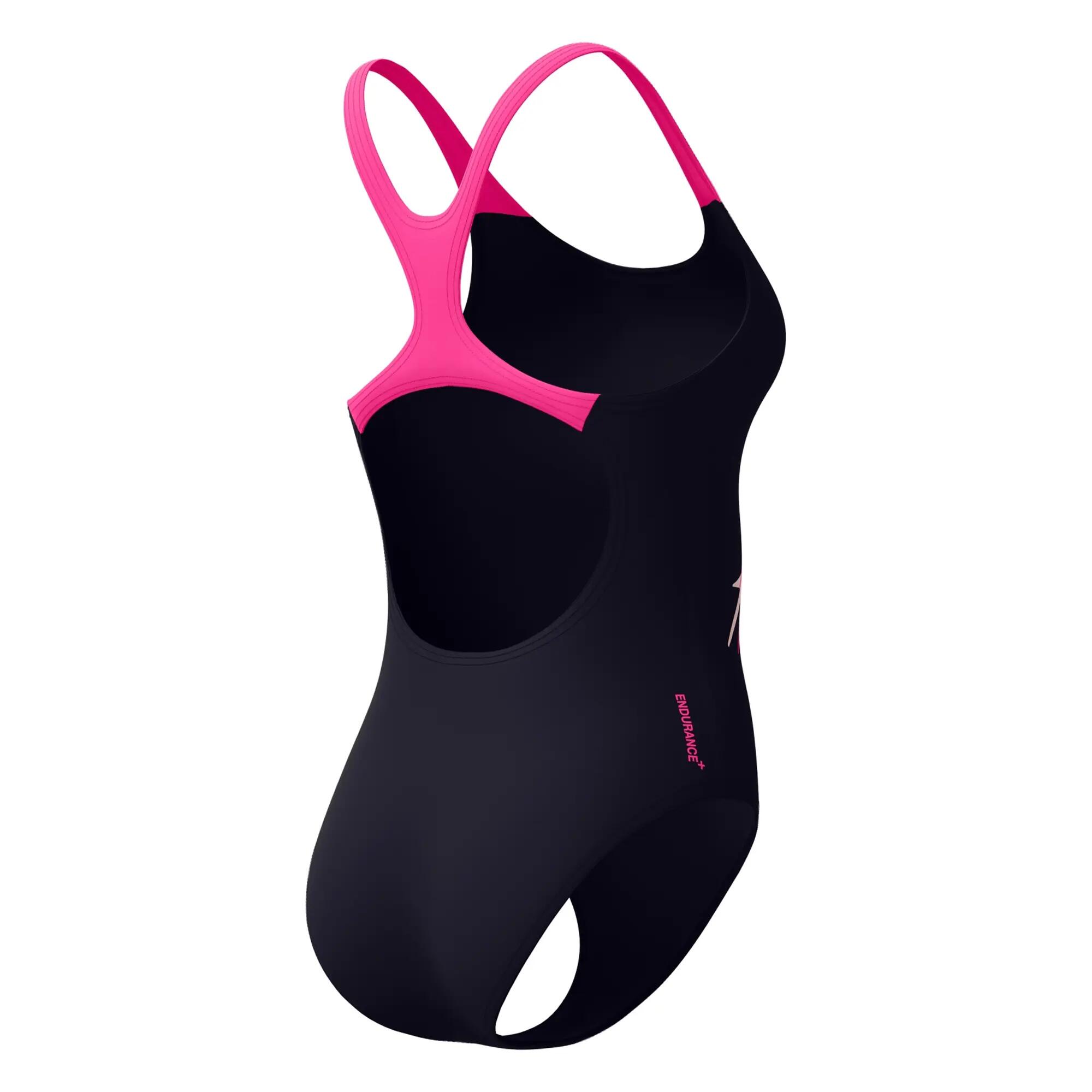 "Medley Medalist" Badeanzug für Damen Schwarz 3/7