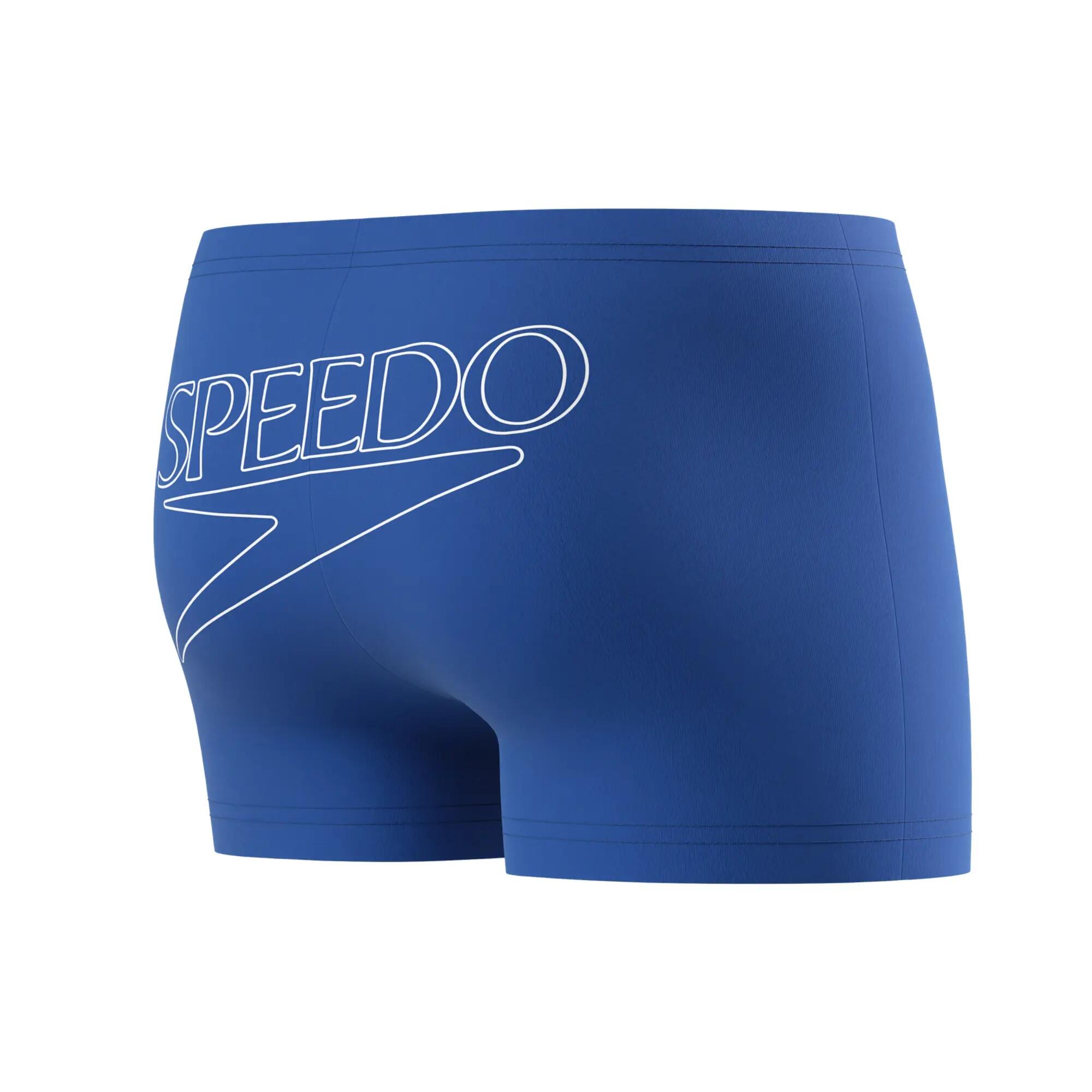 Costume Da Bagno A Pantaloncino Grande Logo Resistenza+ Uomo Speedo Blu 4/6