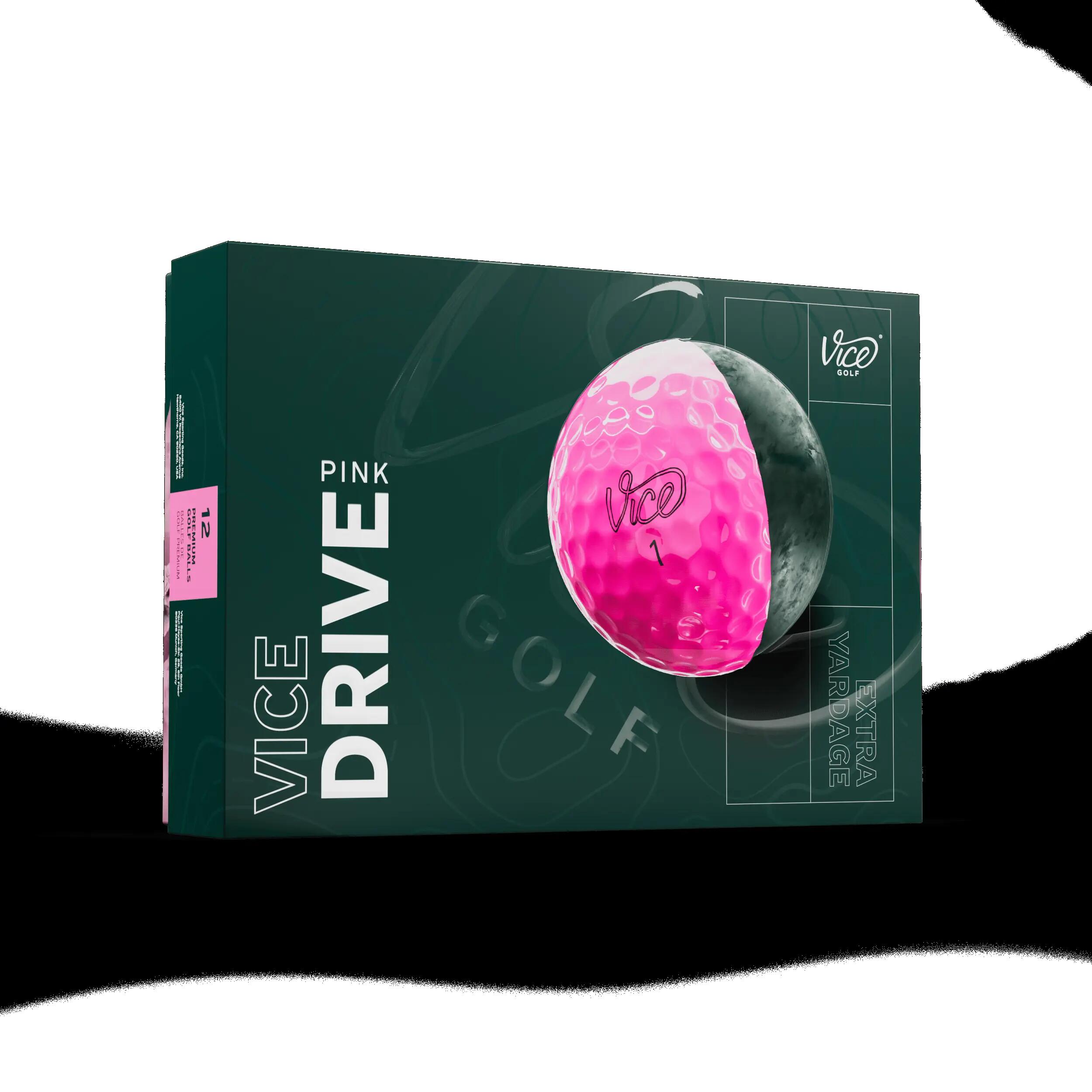 Balles de golf Vice Drive 12x roses 6/7