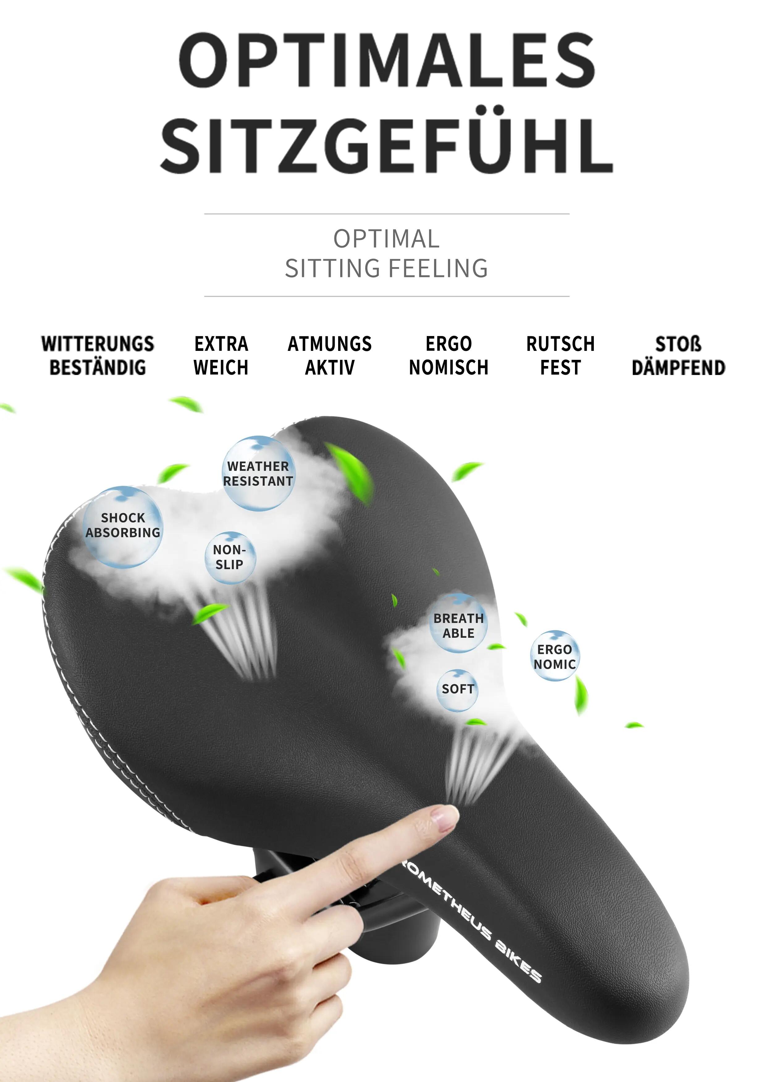 Selle vélo enfant draisienne 10/12/14/16 pouces Premium Noire 3/6