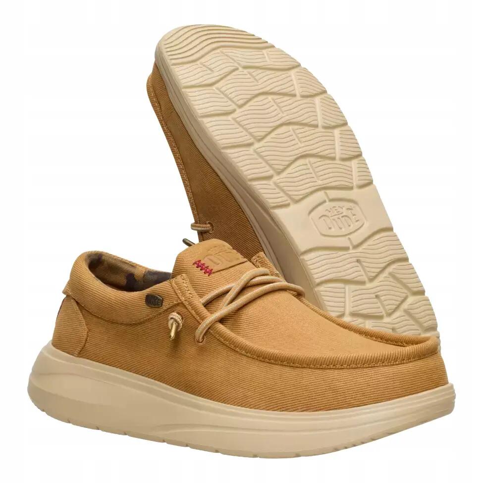 HeyDude Męskie Mokasyny Wally Comf Worn Twill 3/6